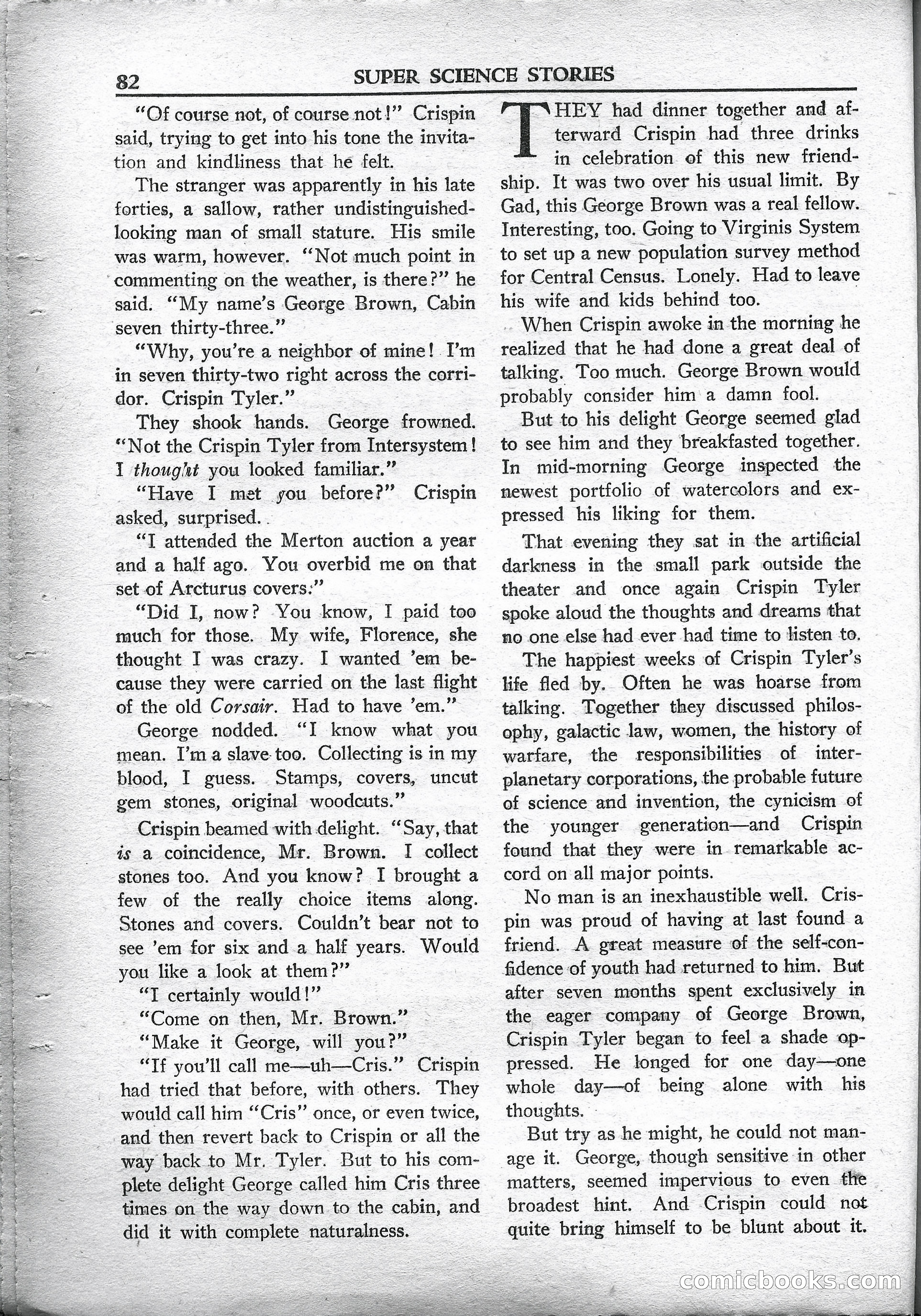 Super Science Stories, May 1950 — page 82 of 132