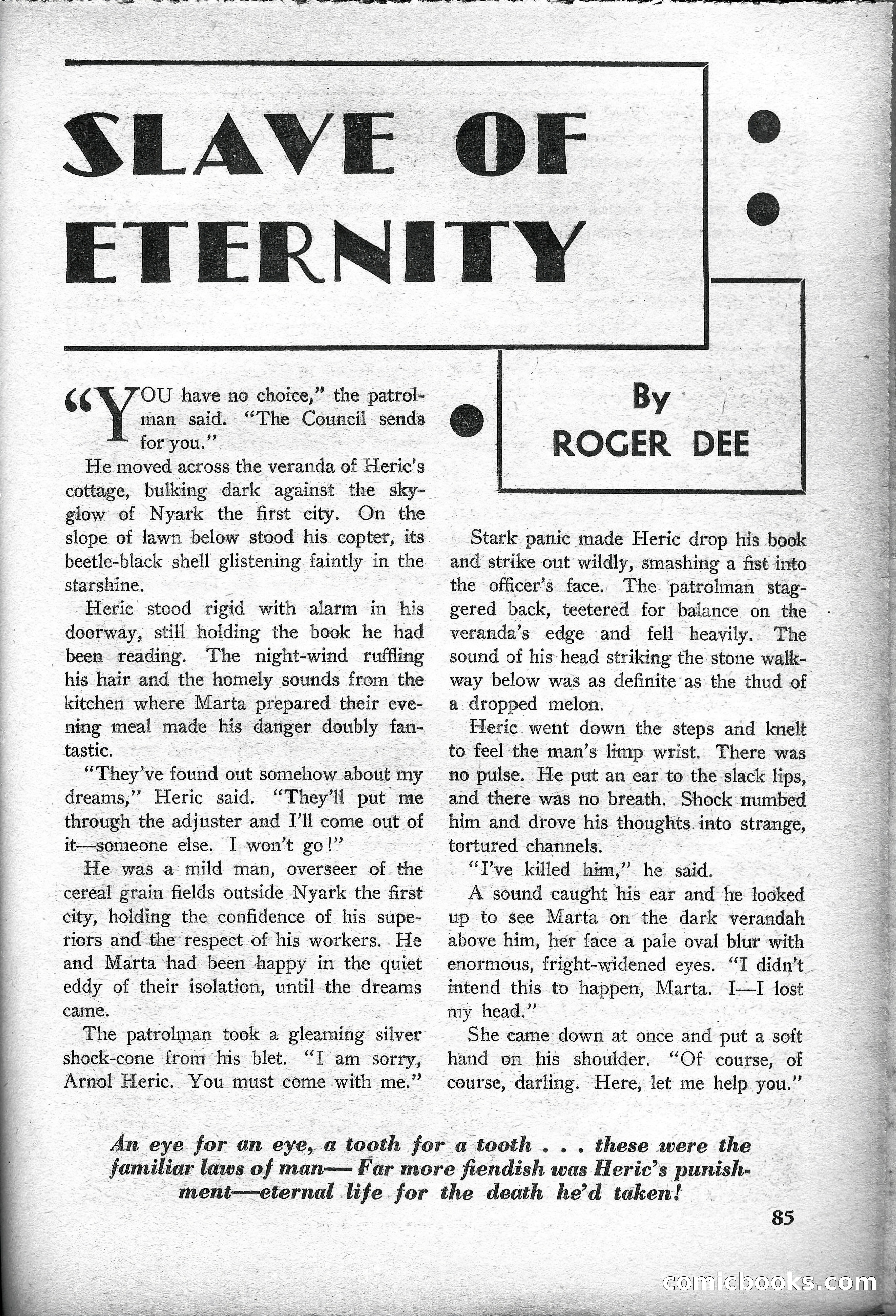 Super Science Stories, May 1950 — page 85 of 132