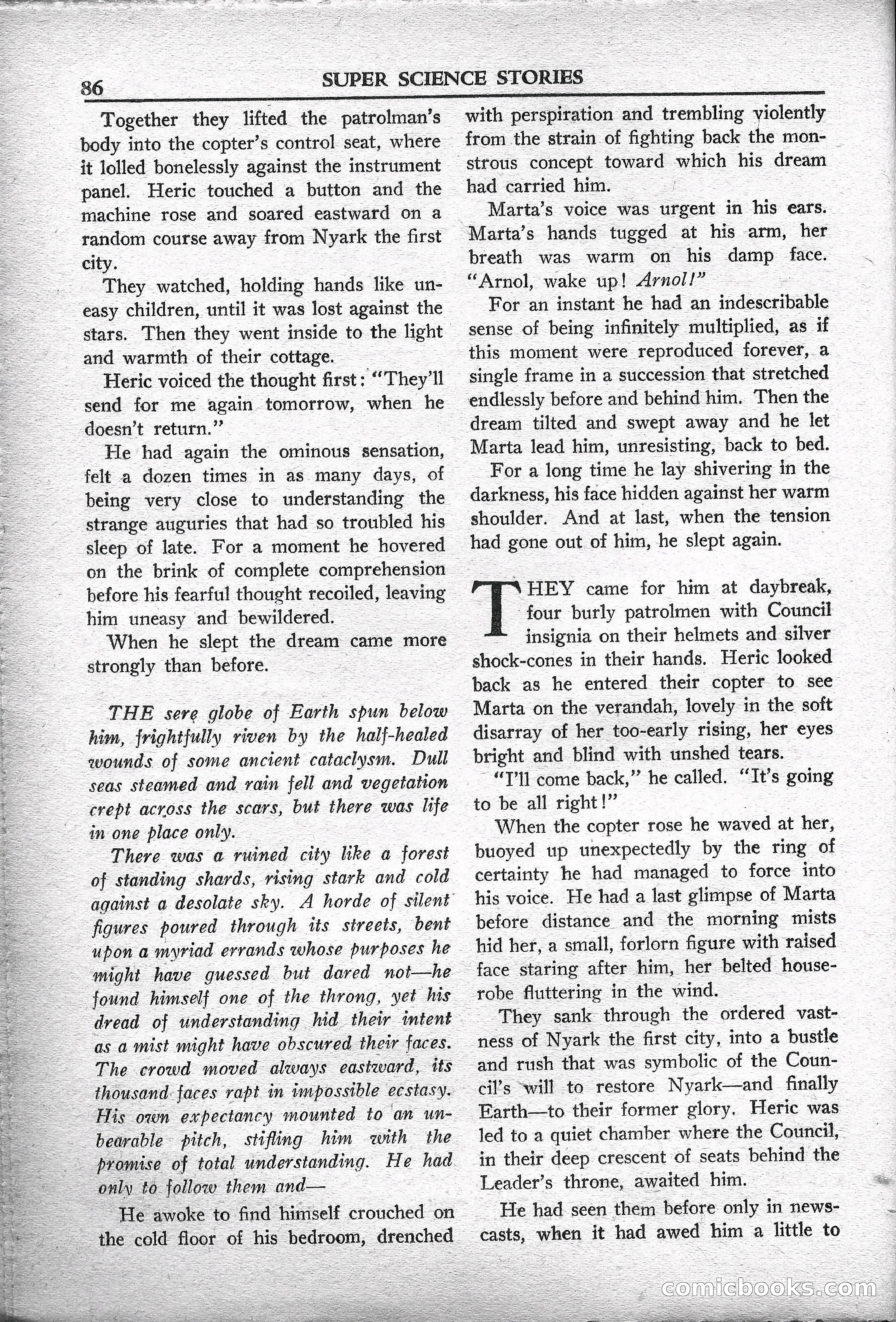 Super Science Stories, May 1950 — page 86 of 132