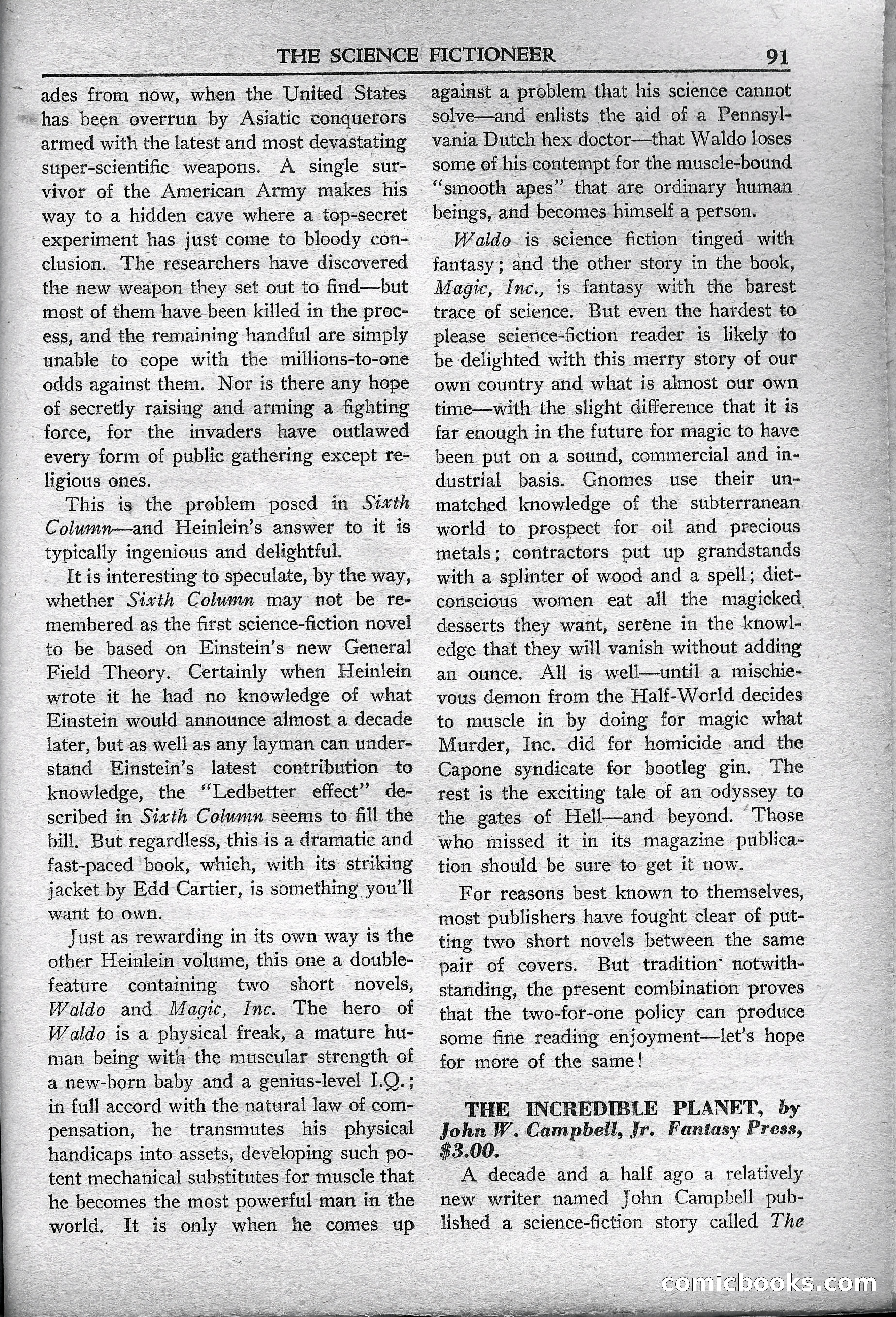 Super Science Stories, May 1950 — page 91 of 132