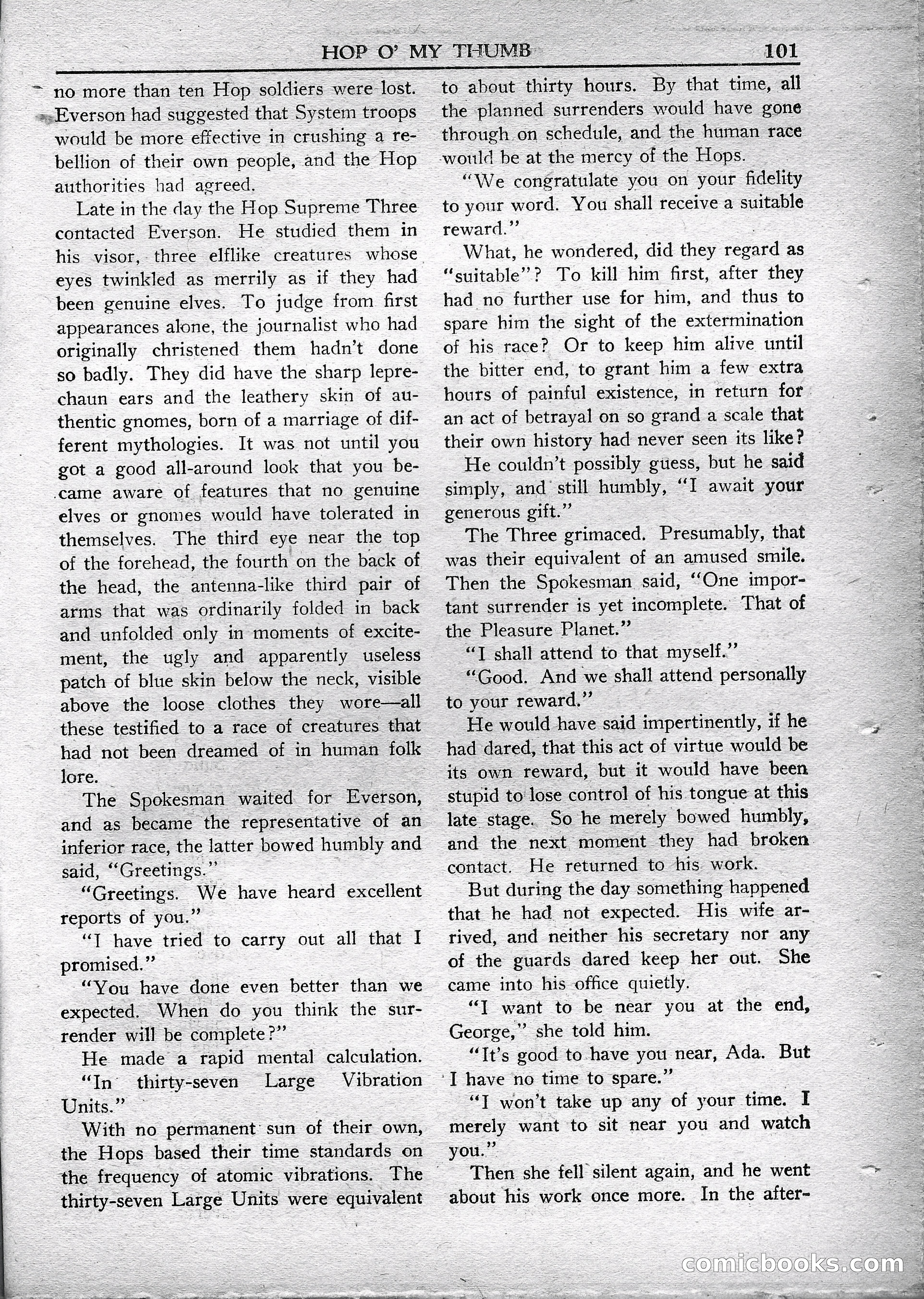 Super Science Stories, May 1950 — page 101 of 132