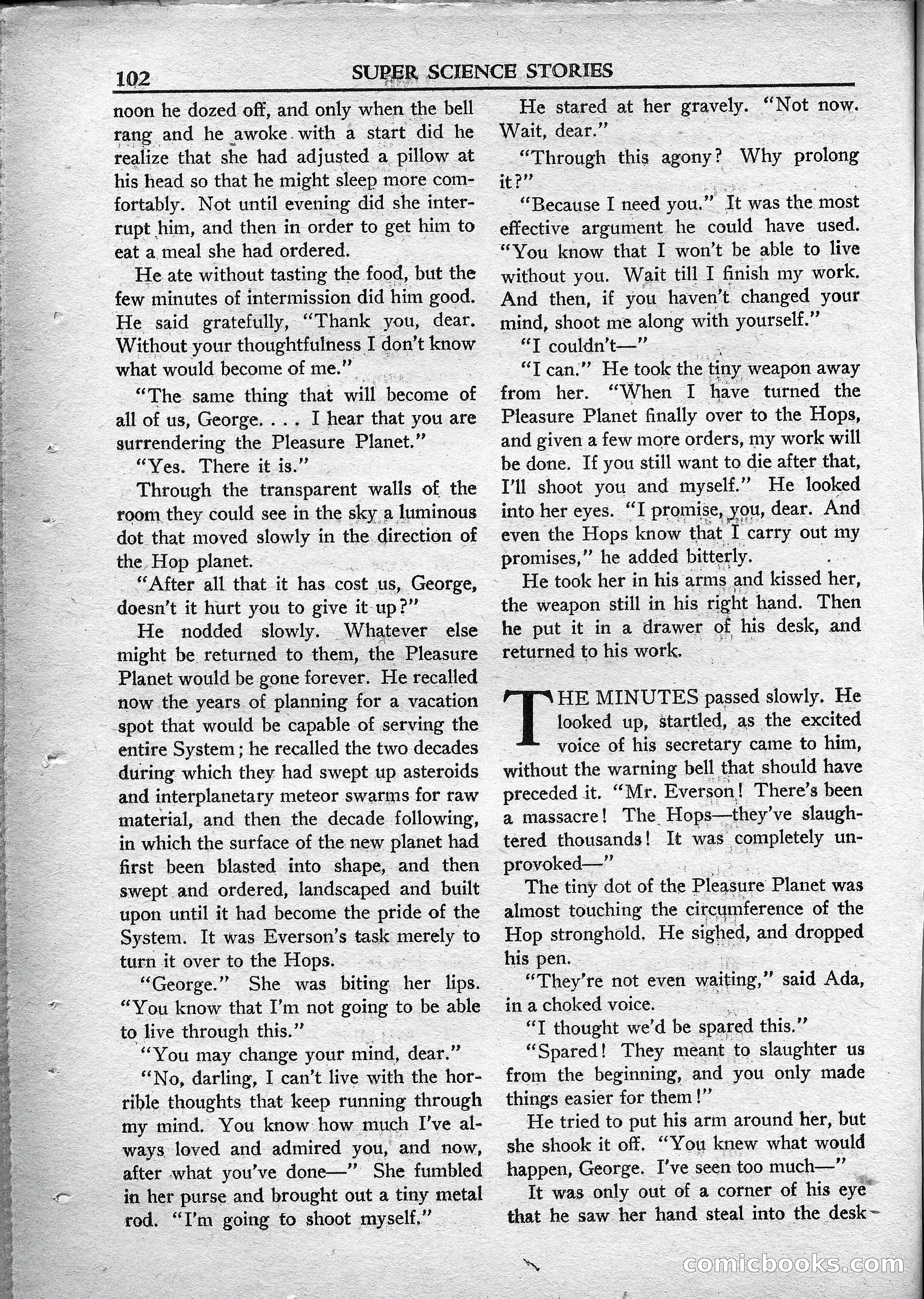 Super Science Stories, May 1950 — page 102 of 132