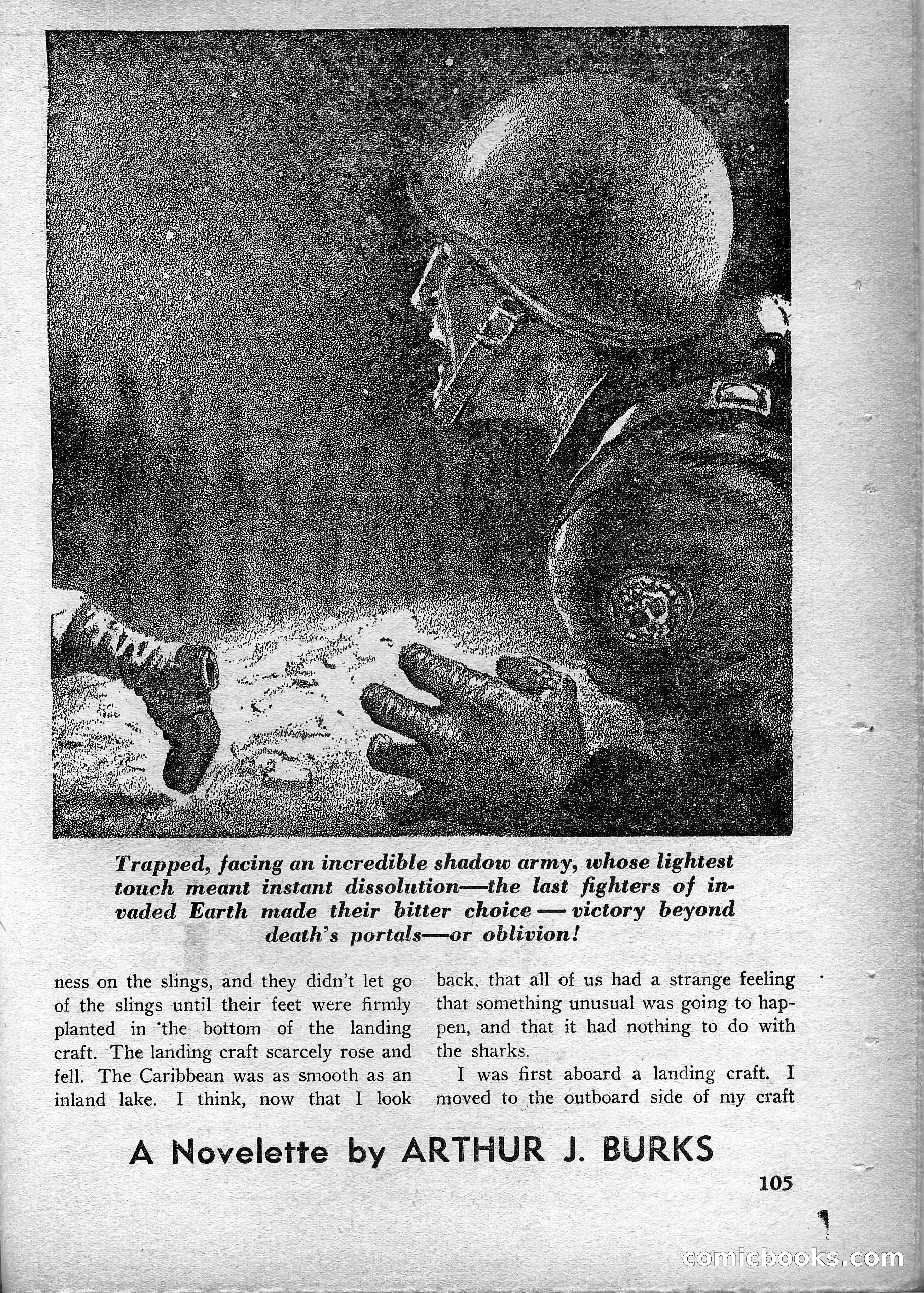 Super Science Stories, May 1950 — page 105 of 132