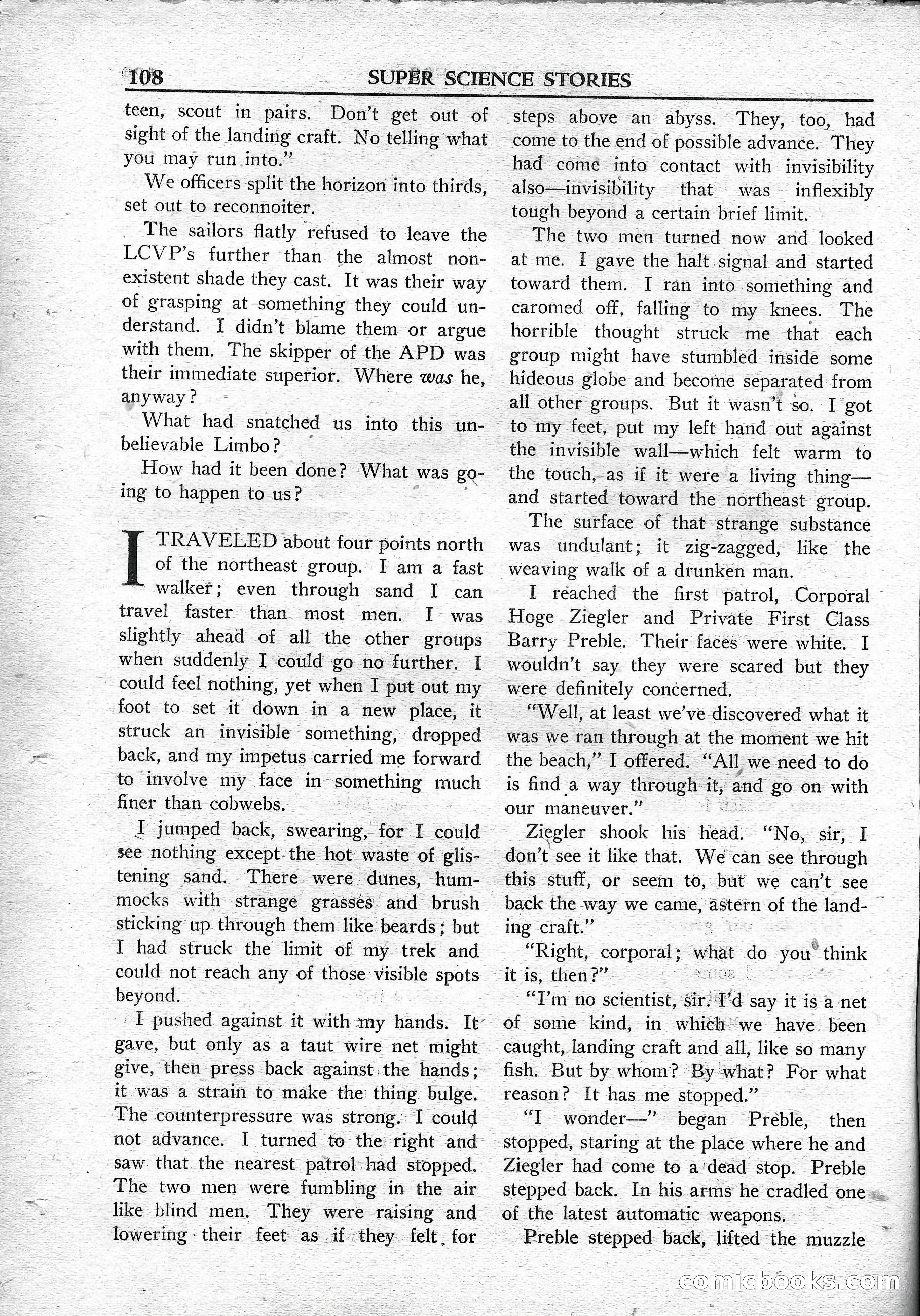 Super Science Stories, May 1950 — page 108 of 132