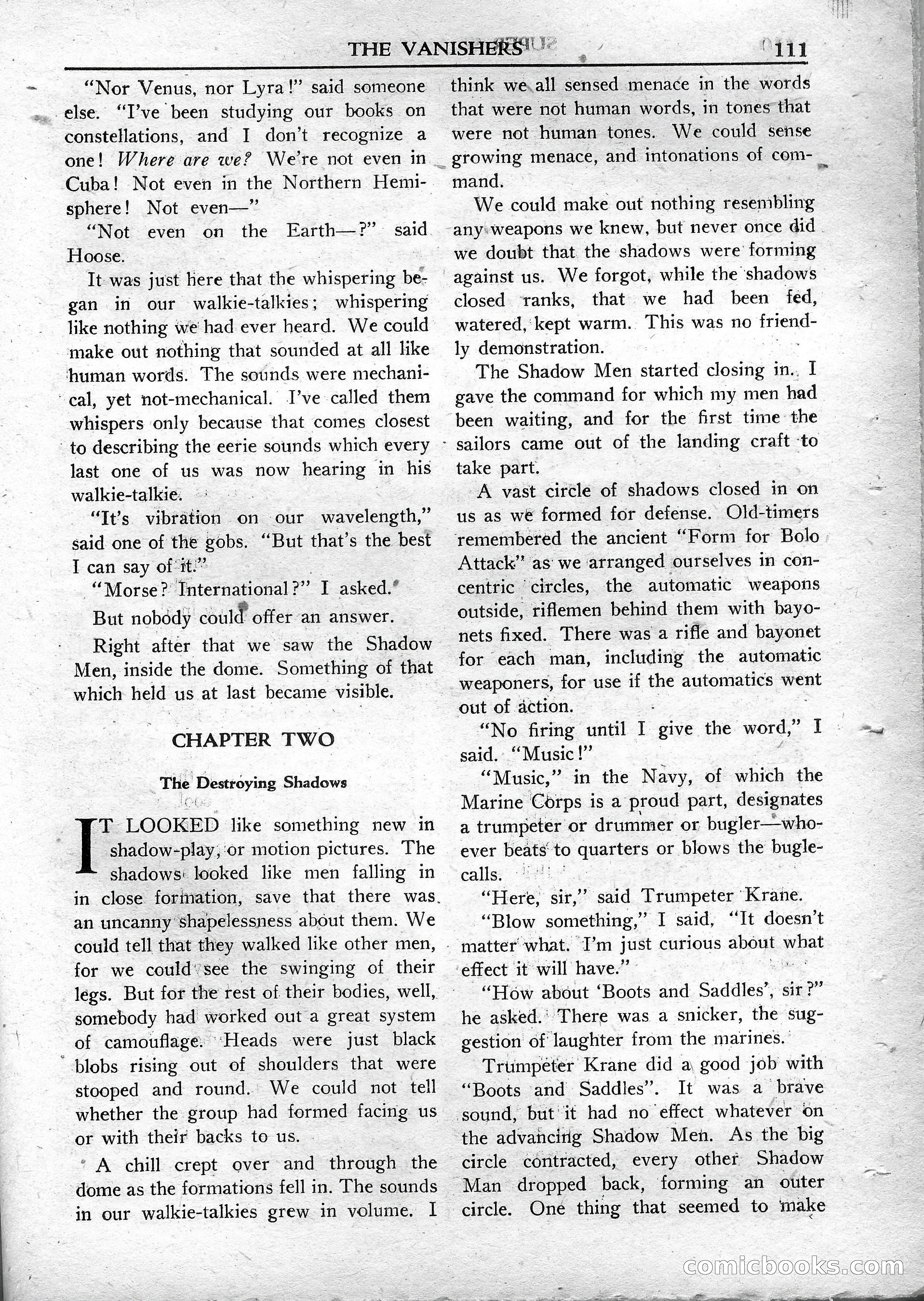 Super Science Stories, May 1950 — page 111 of 132