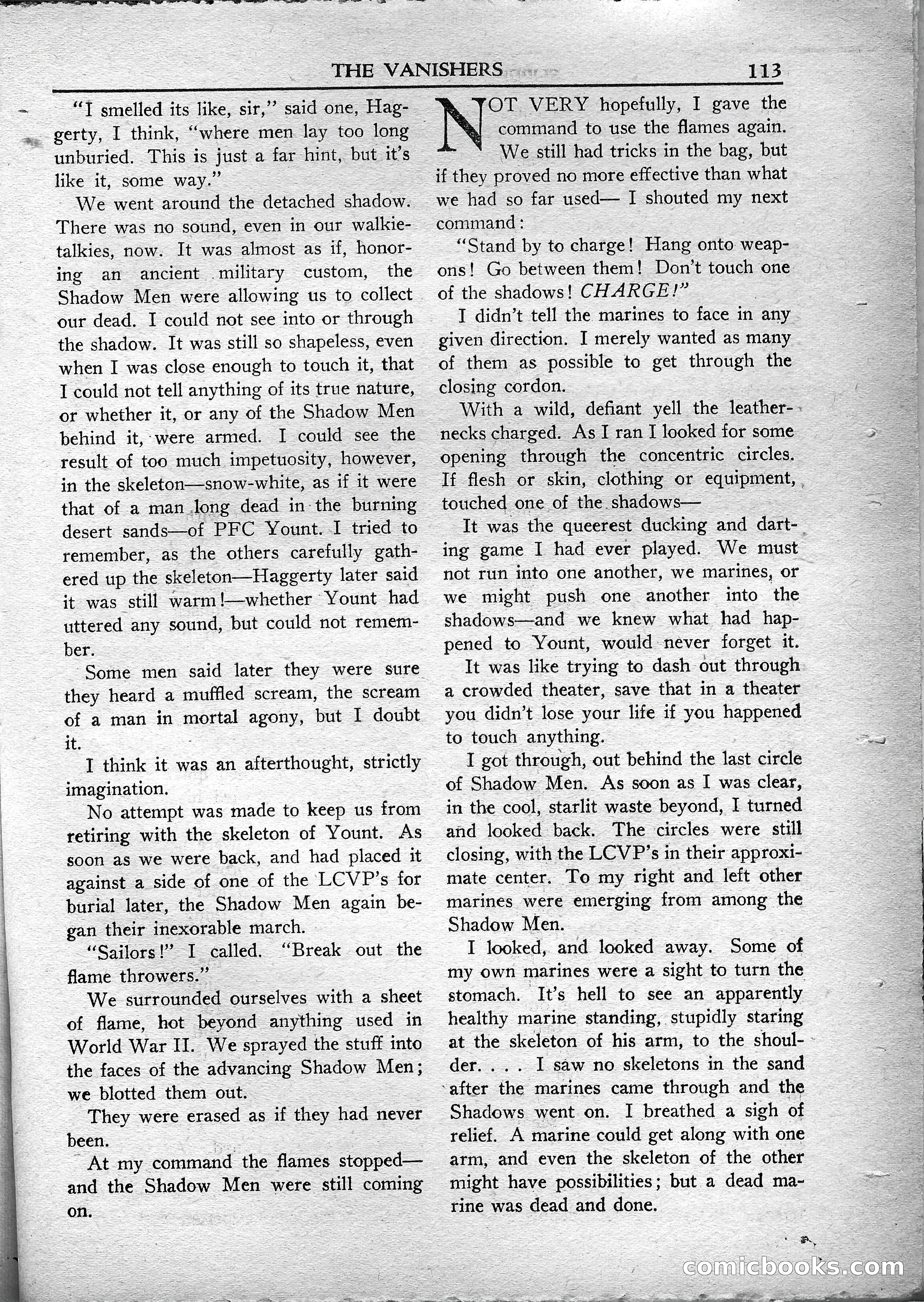 Super Science Stories, May 1950 — page 113 of 132