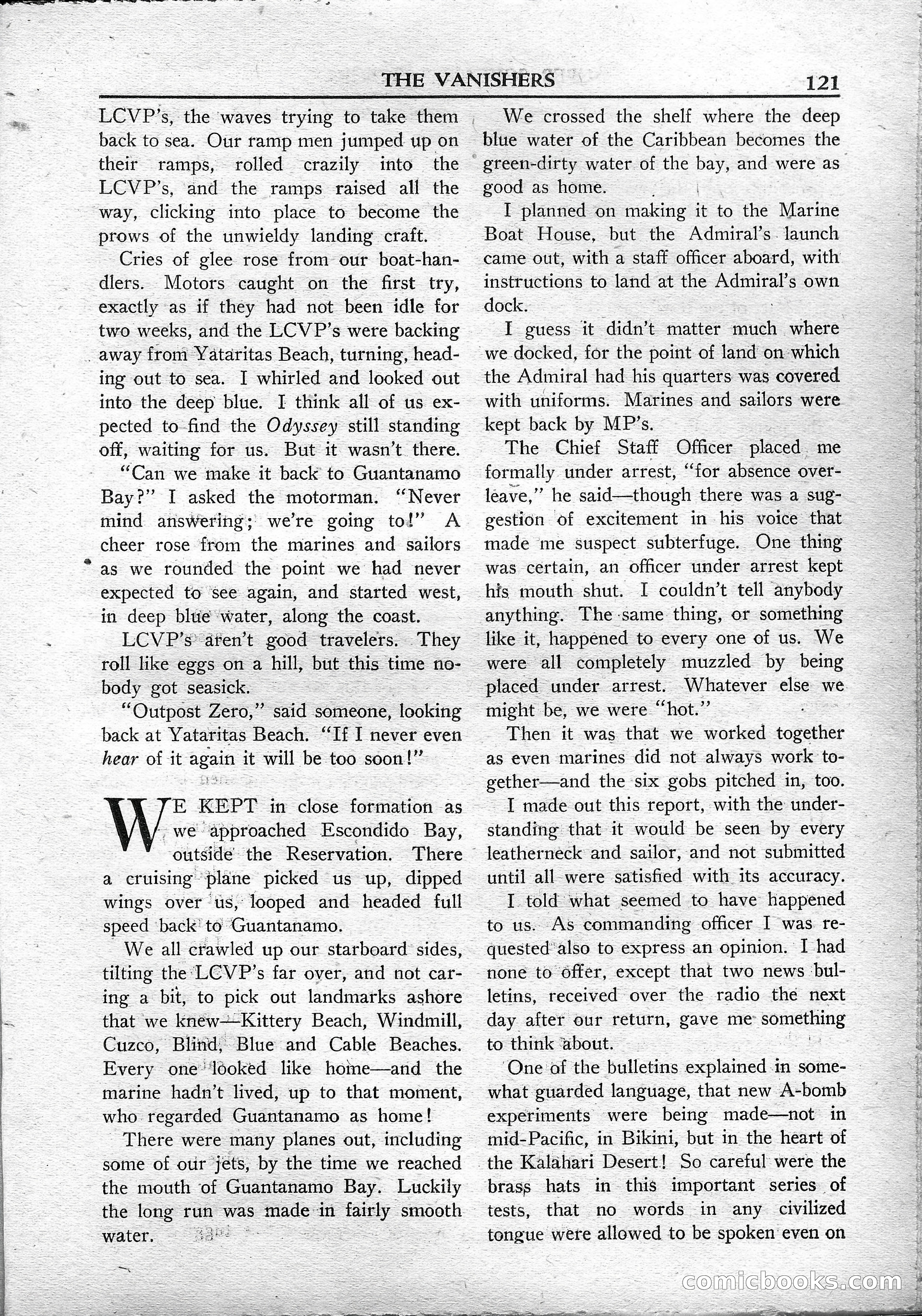 Super Science Stories, May 1950 — page 121 of 132