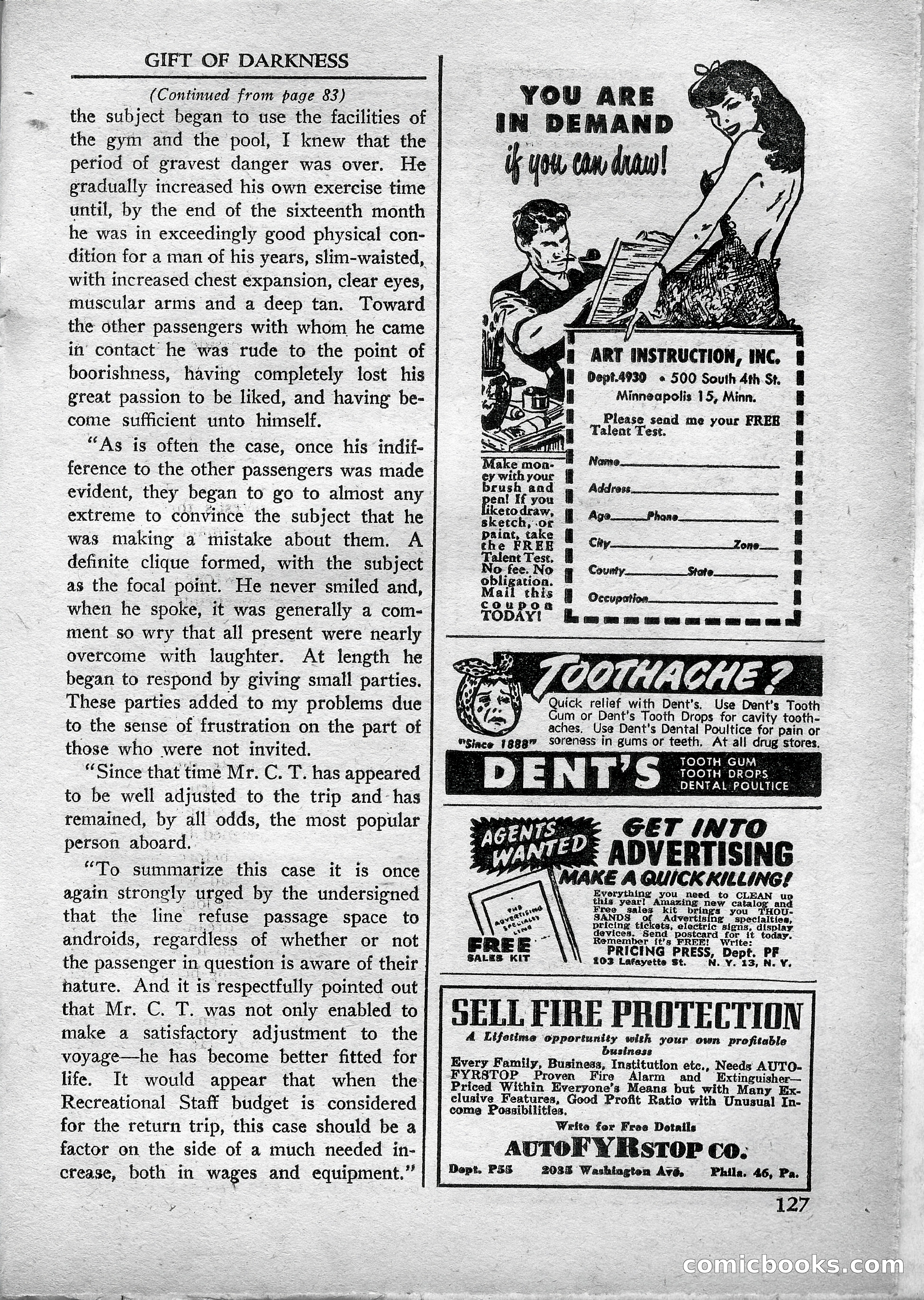 Super Science Stories, May 1950 — page 127 of 132