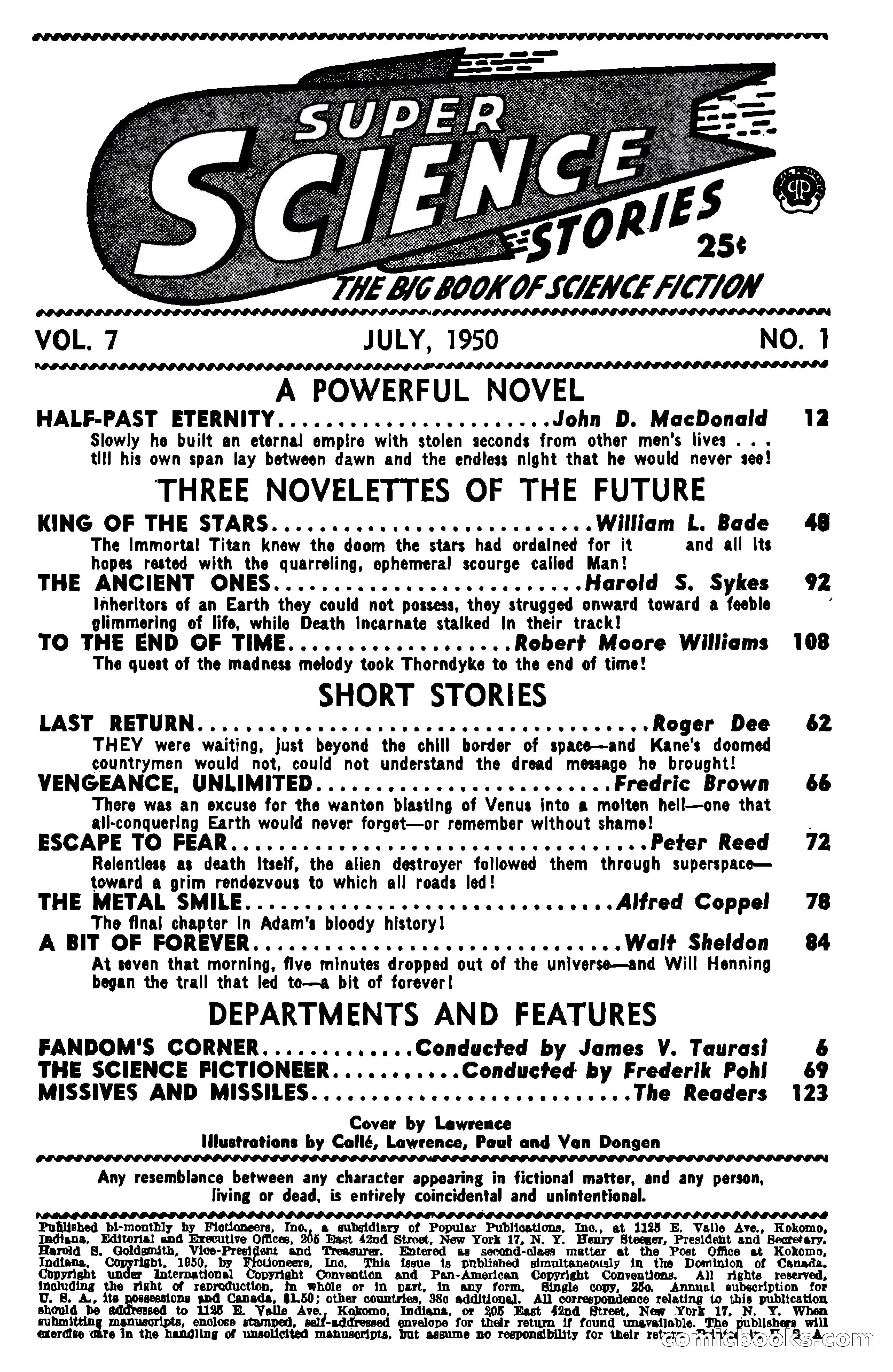 Super Science Stories, July 1950 — page 5 of 133