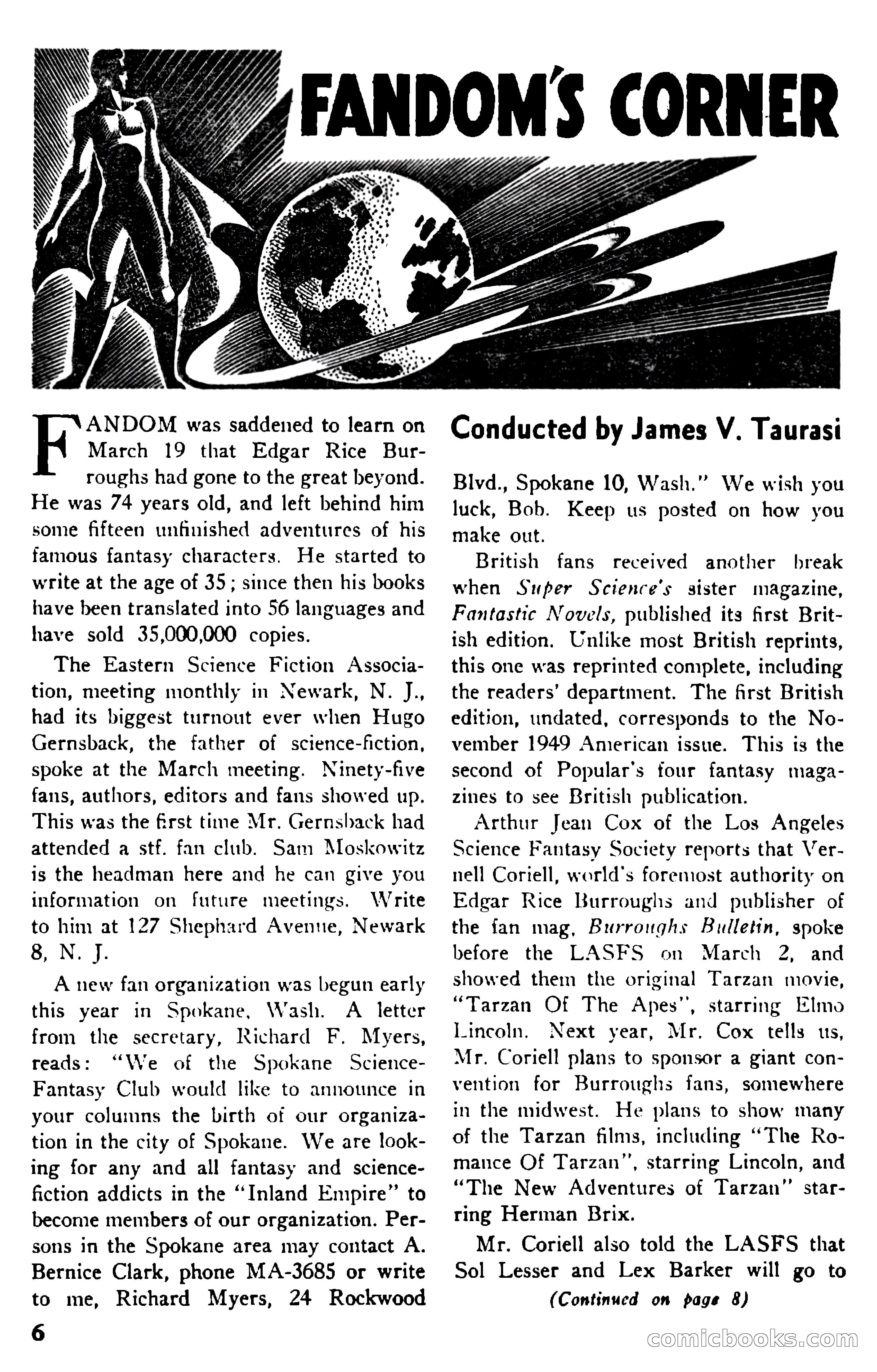 Super Science Stories, July 1950 — page 6 of 133