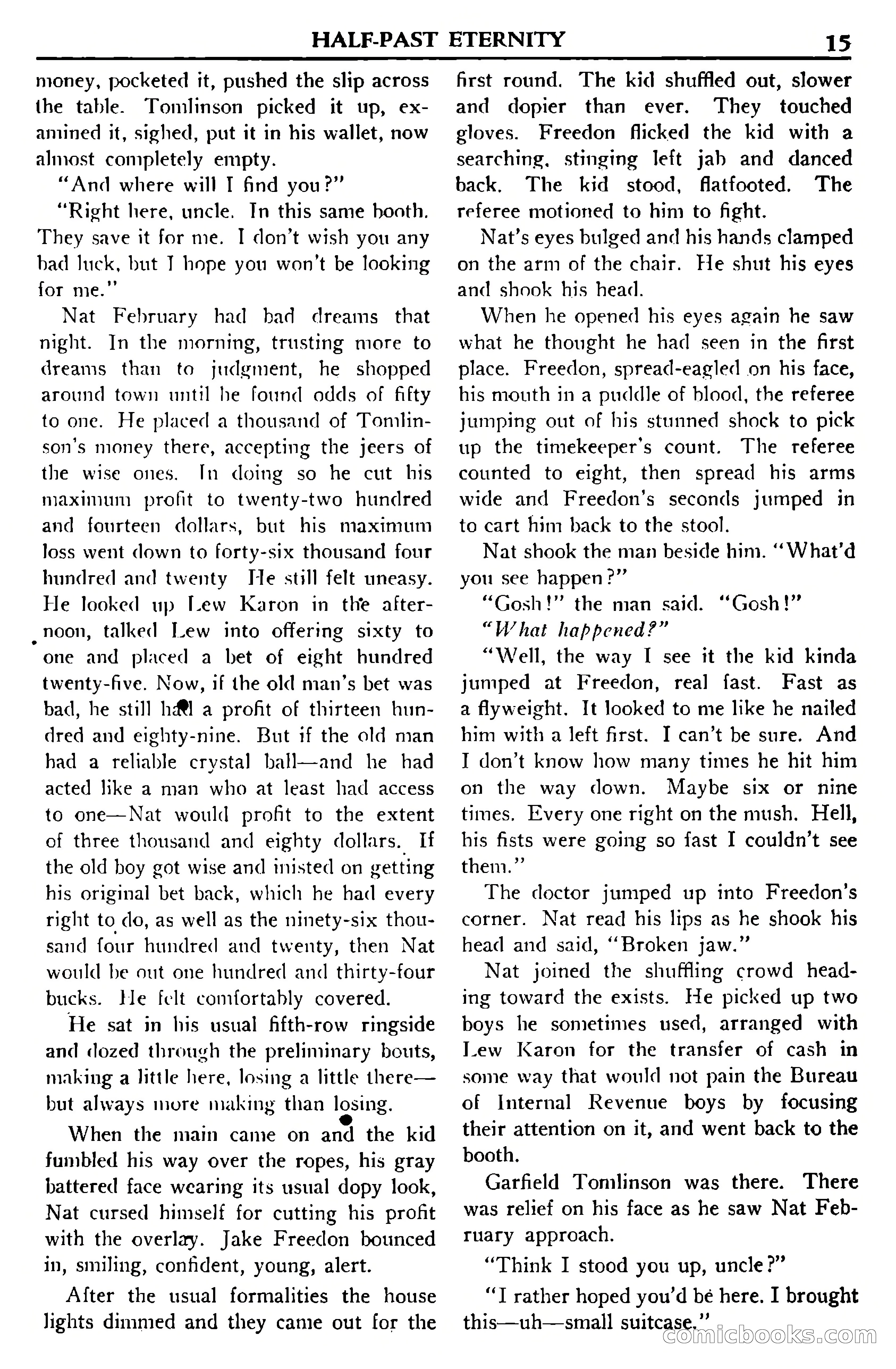 Super Science Stories, July 1950 — page 15 of 133