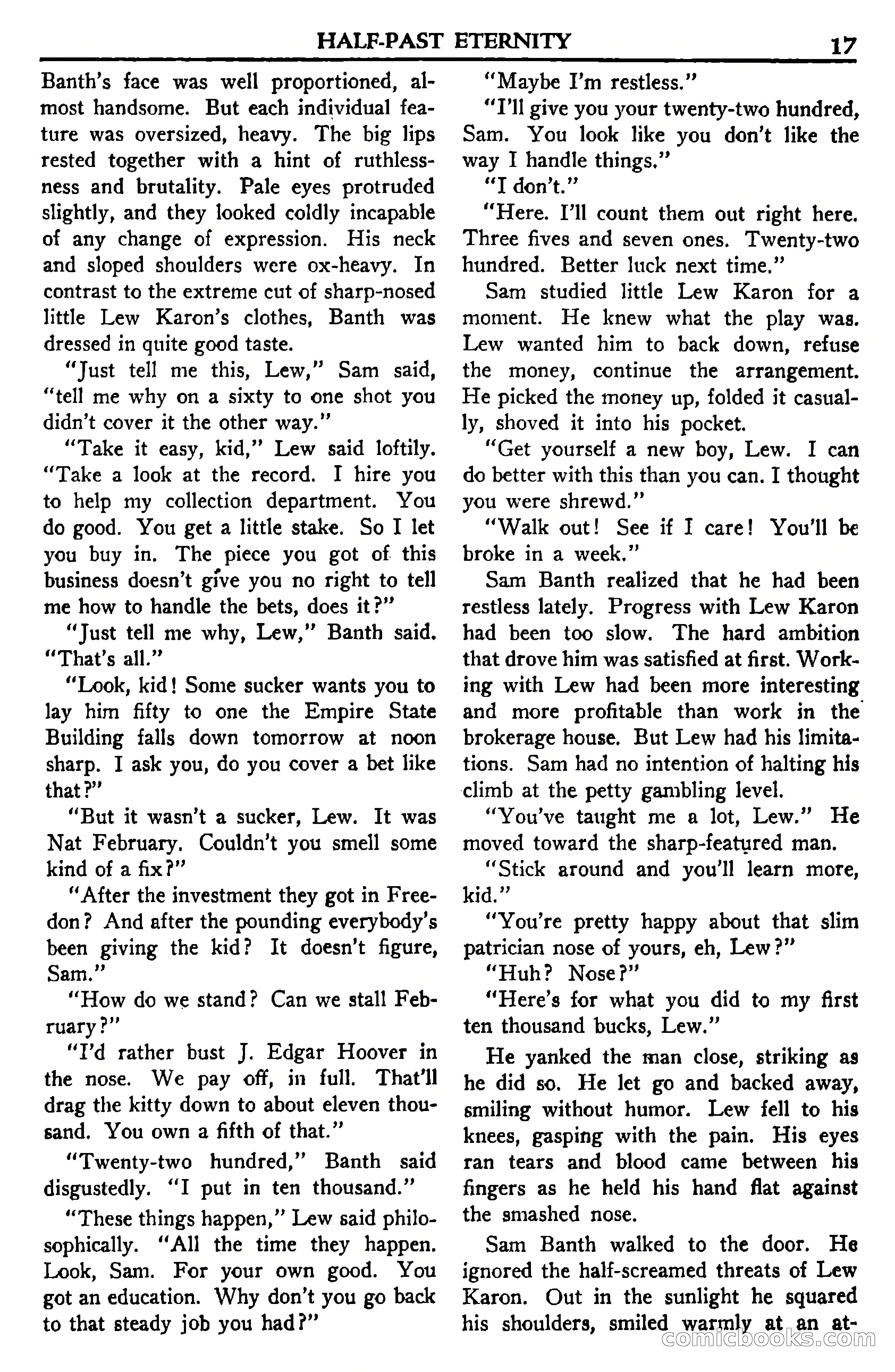 Super Science Stories, July 1950 — page 17 of 133