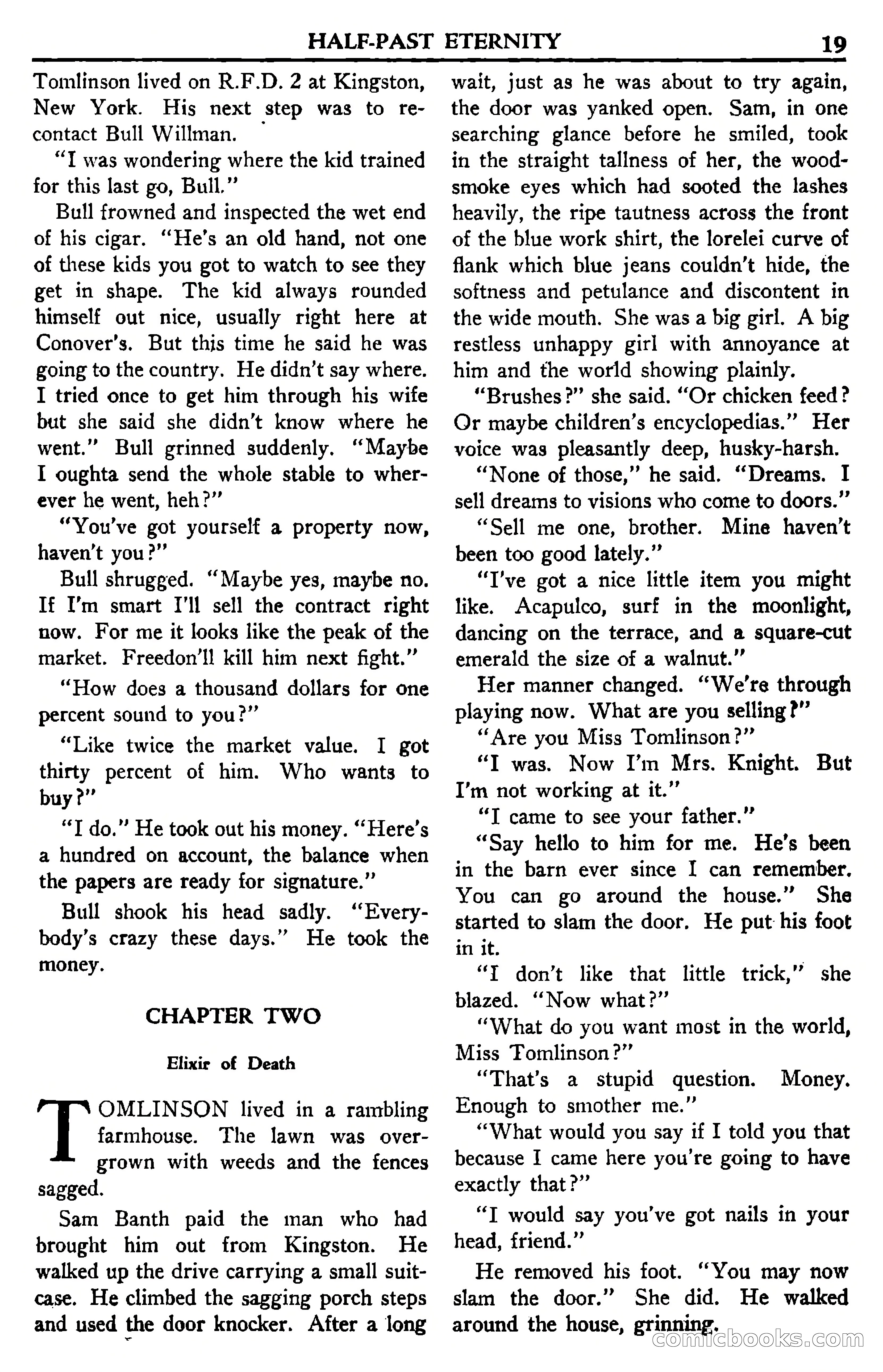 Super Science Stories, July 1950 — page 19 of 133
