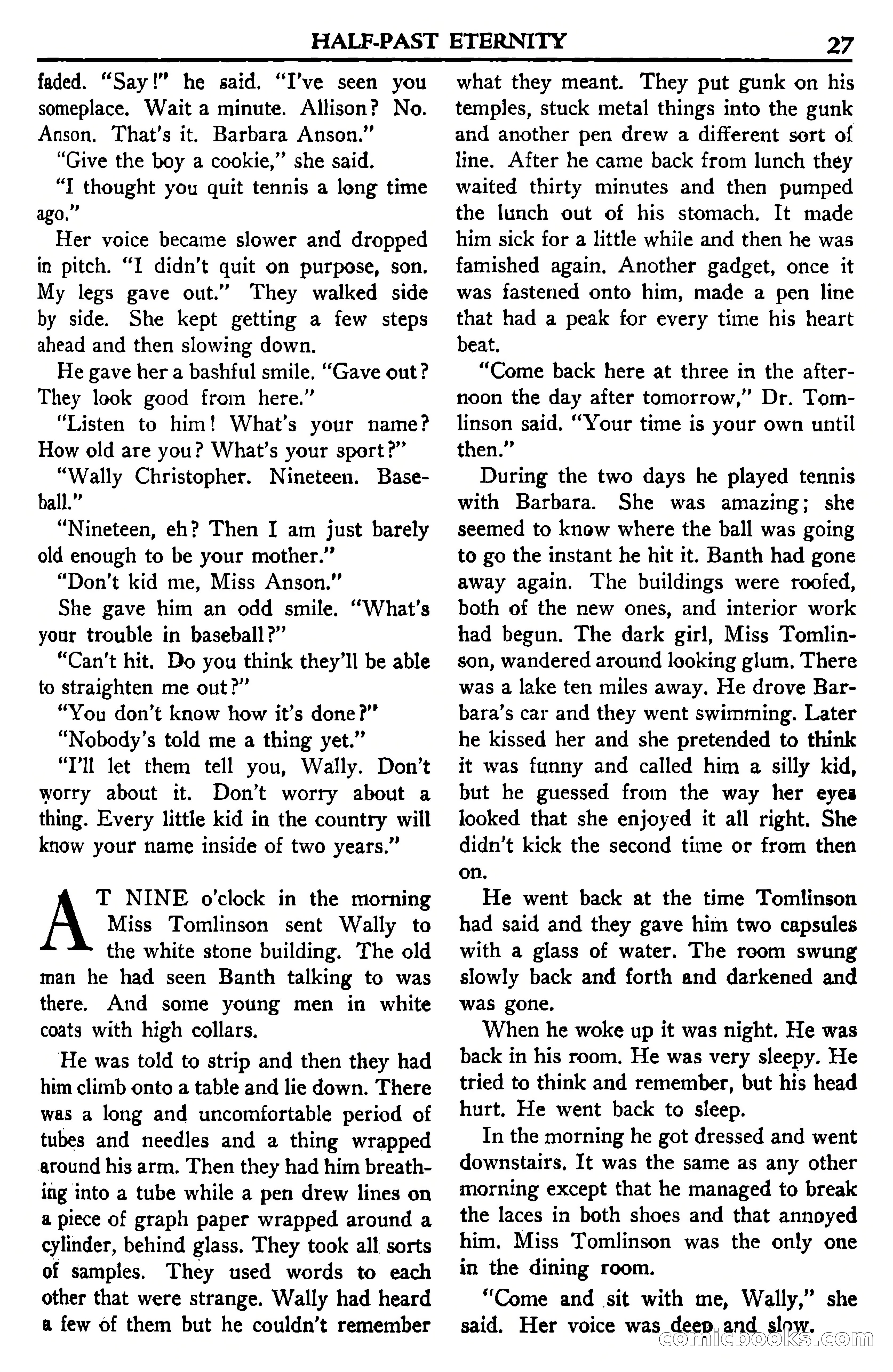 Super Science Stories, July 1950 — page 27 of 133