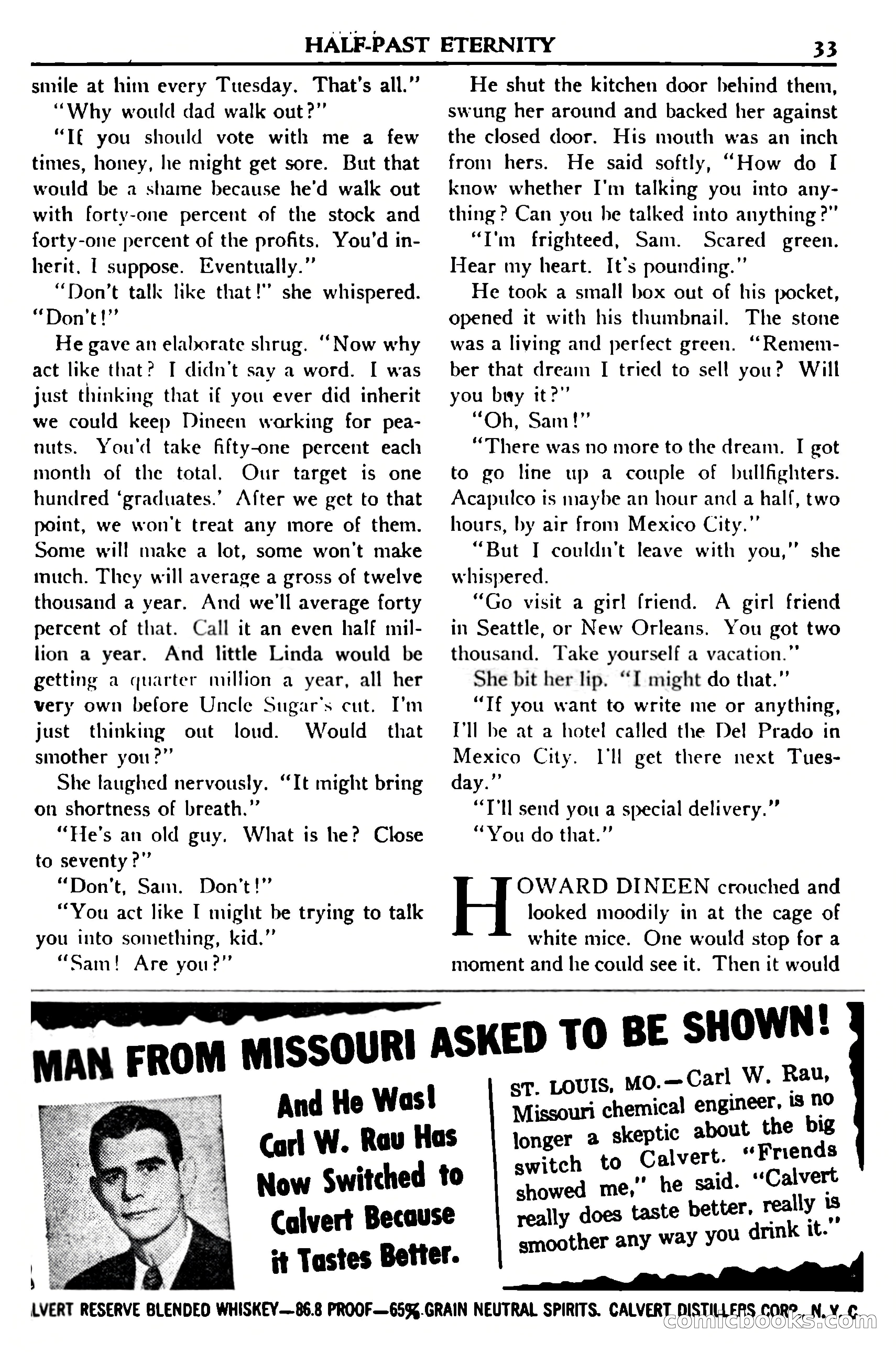 Super Science Stories, July 1950 — page 33 of 133