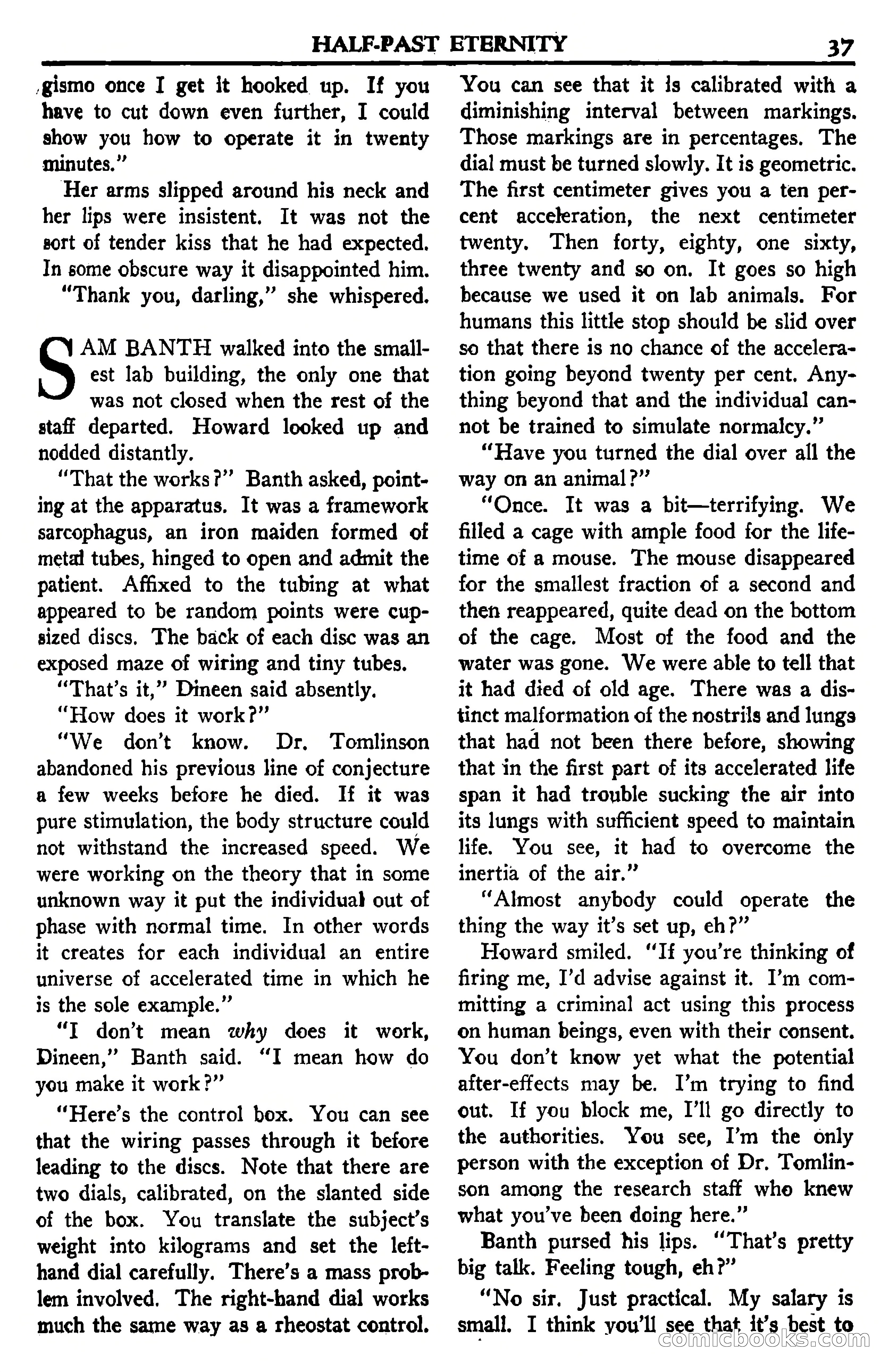 Super Science Stories, July 1950 — page 37 of 133