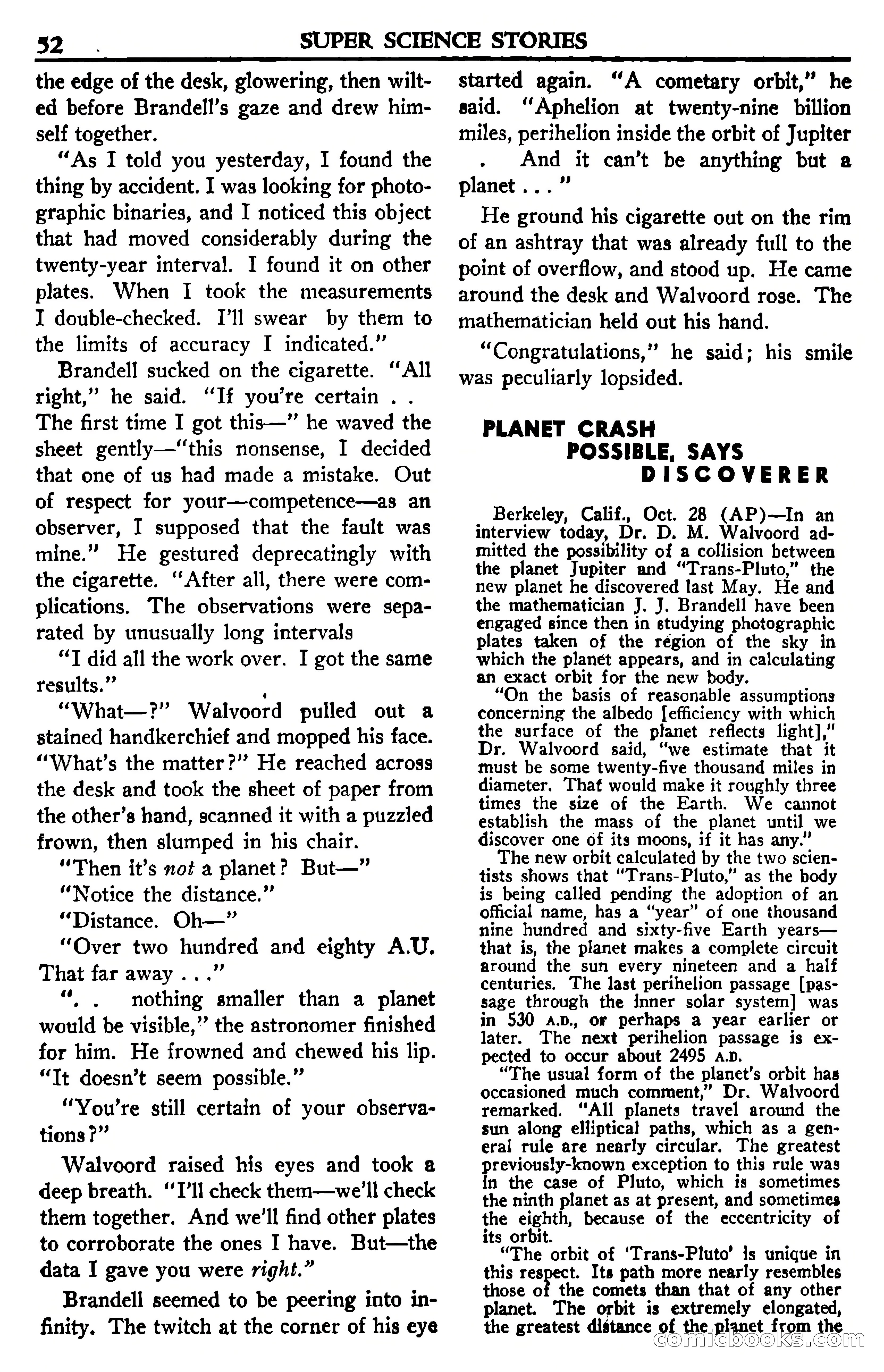 Super Science Stories, July 1950 — page 52 of 133