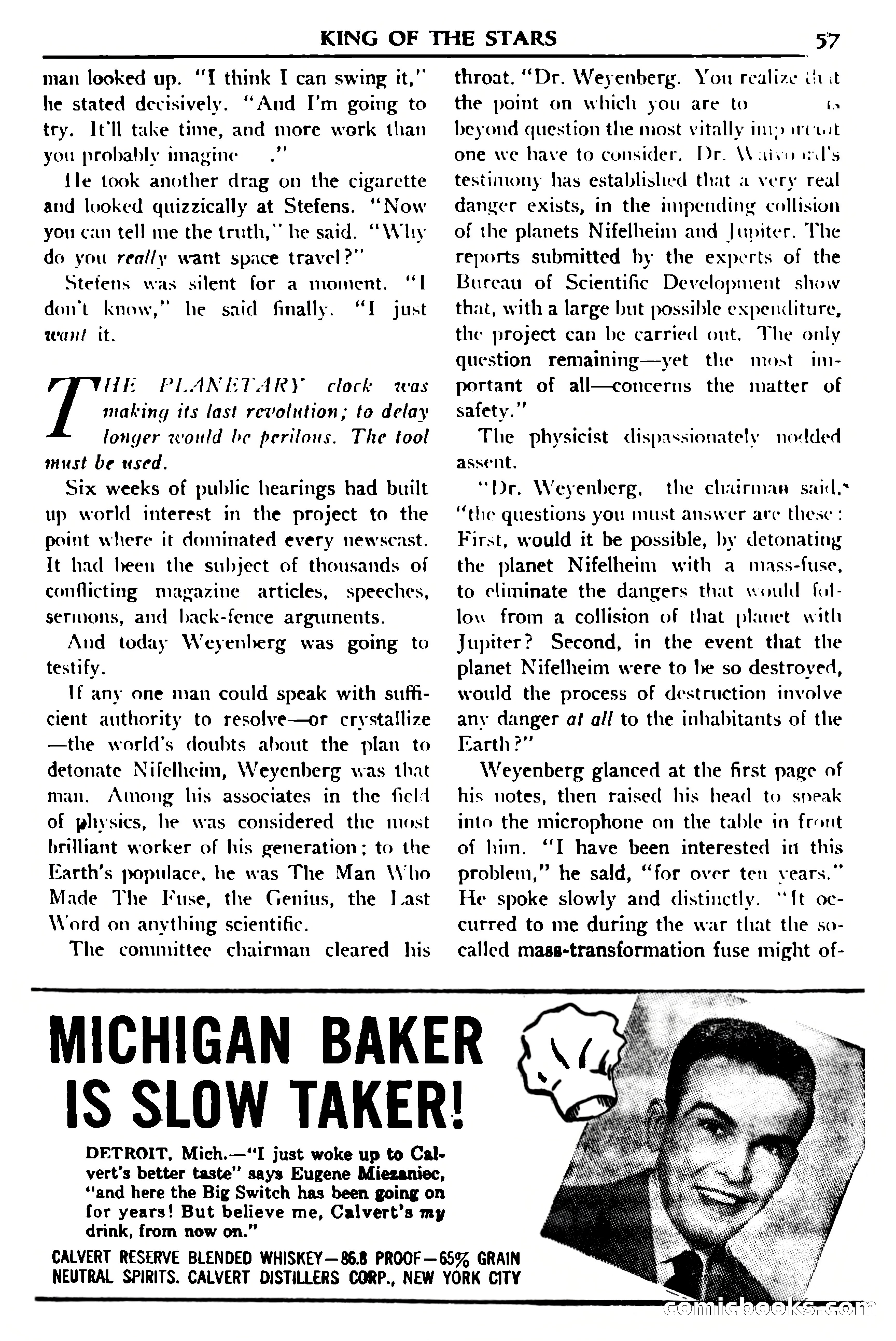 Super Science Stories, July 1950 — page 57 of 133