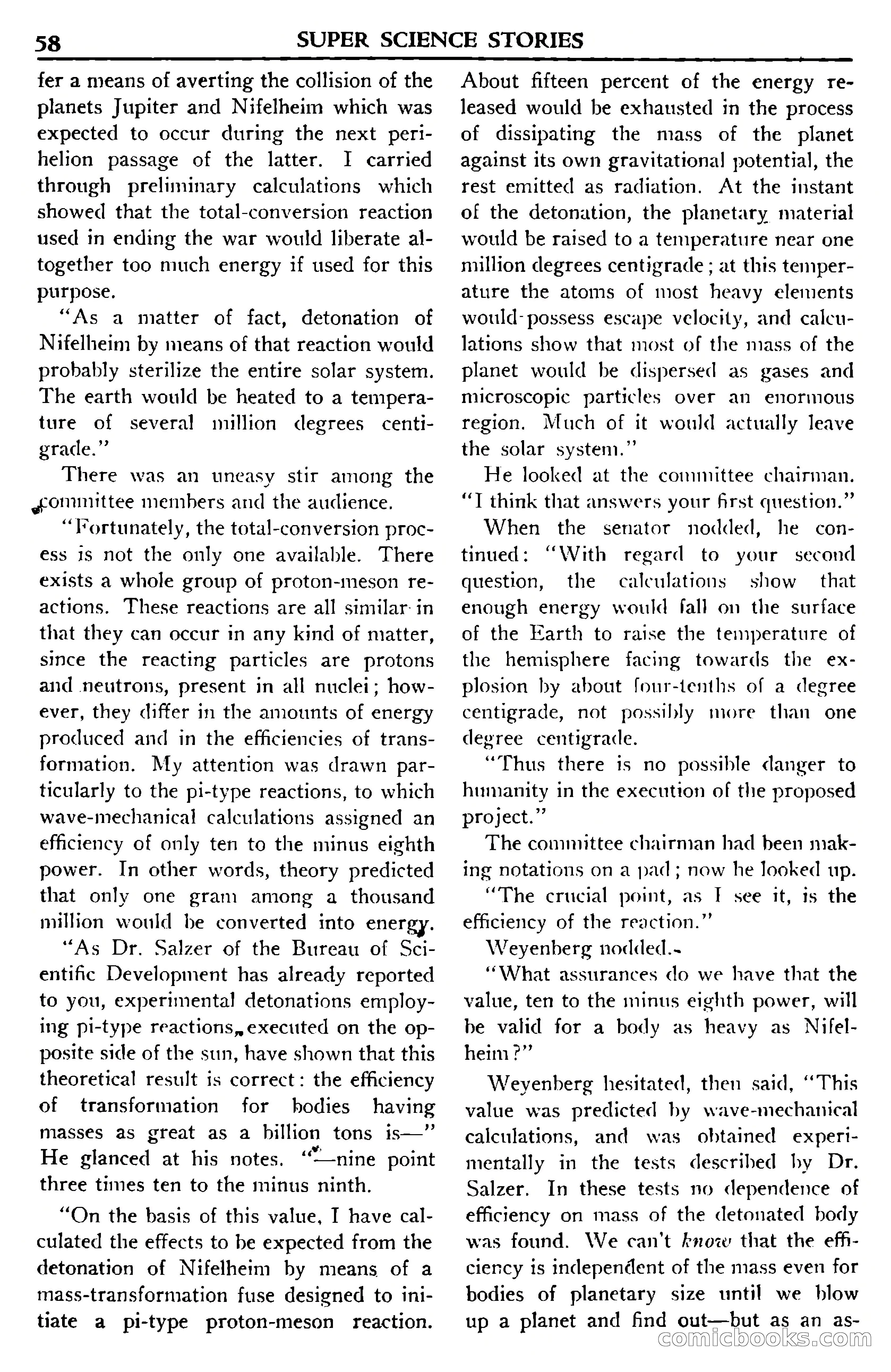 Super Science Stories, July 1950 — page 58 of 133