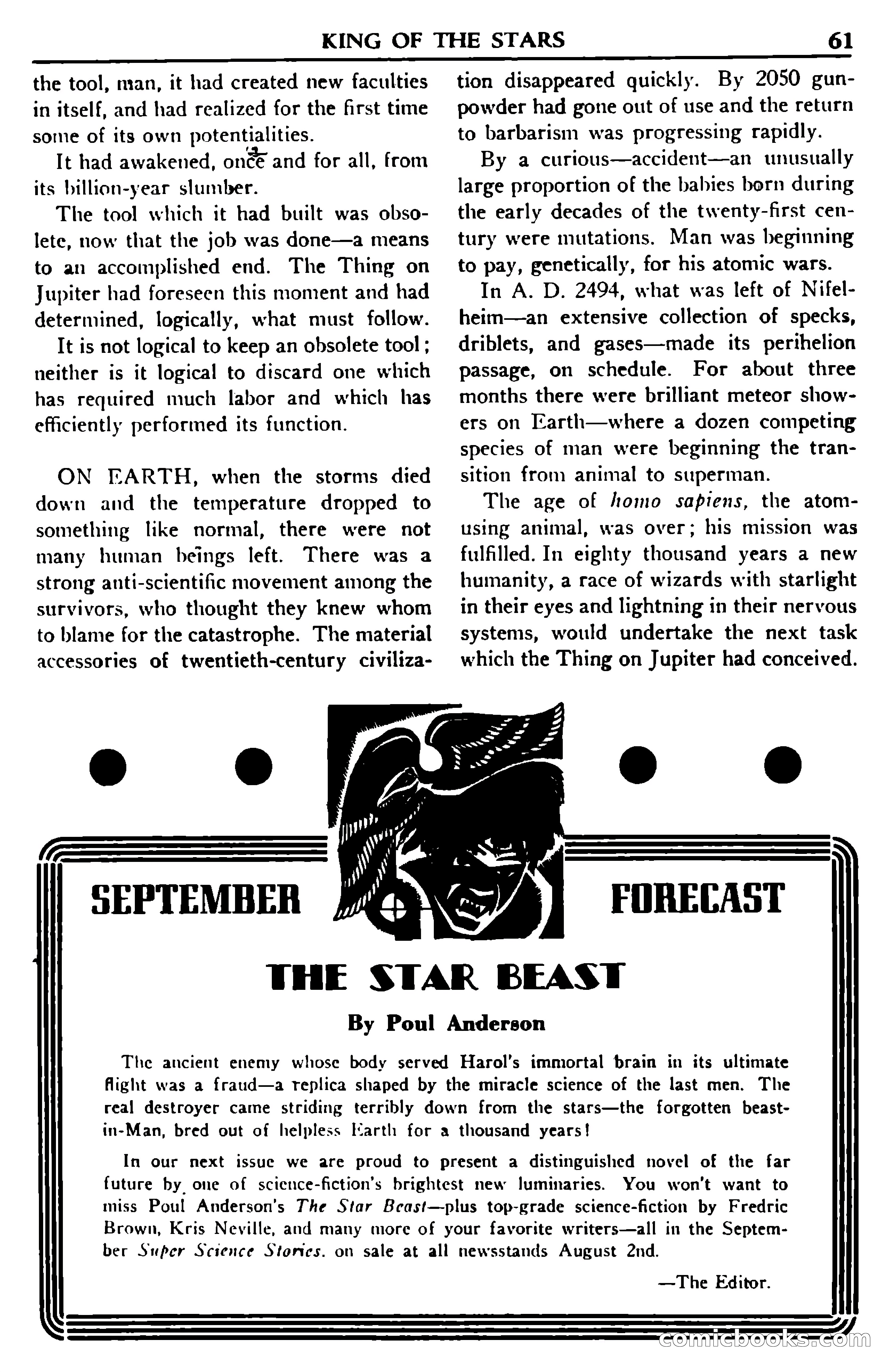 Super Science Stories, July 1950 — page 61 of 133