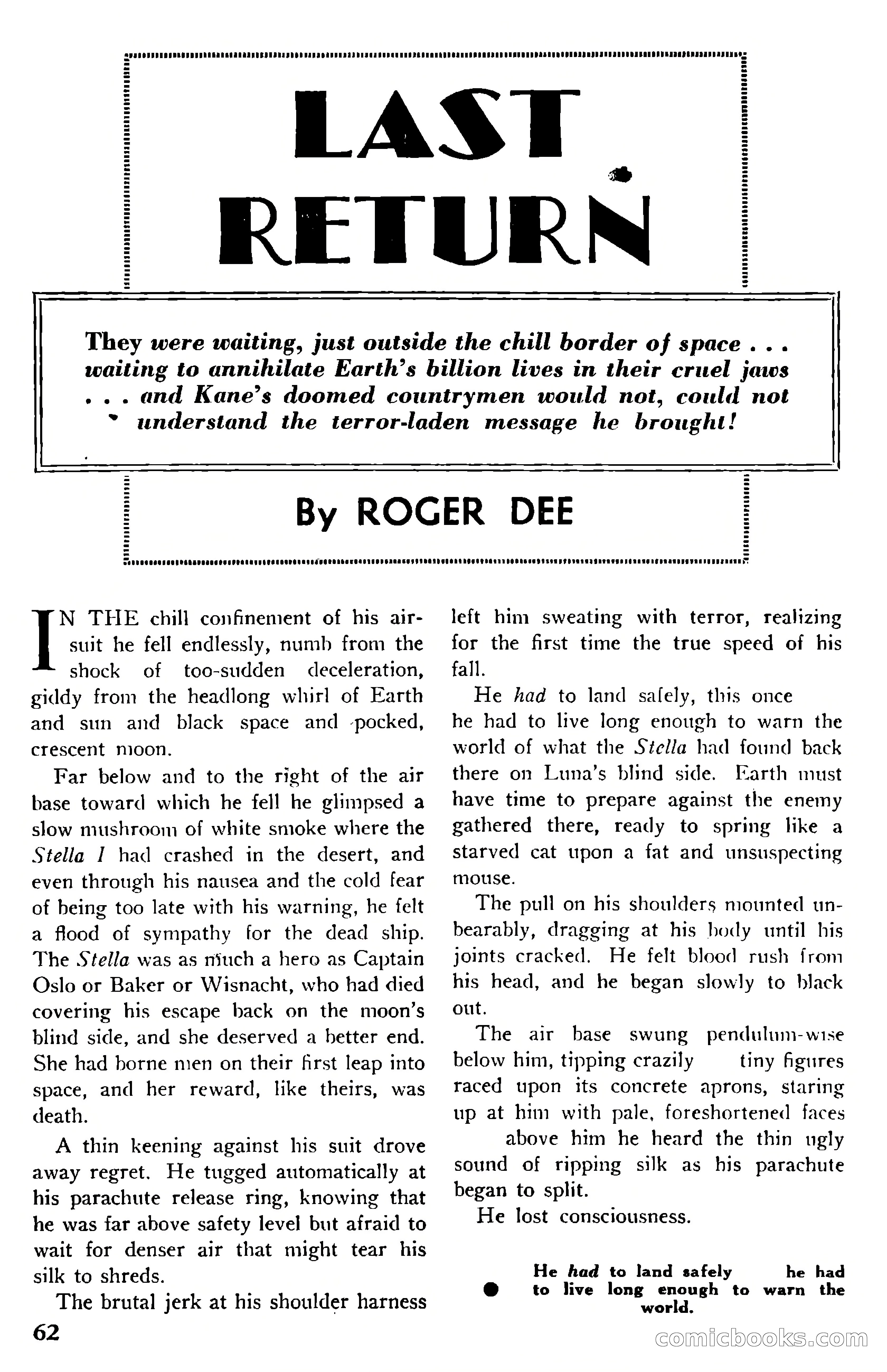 Super Science Stories, July 1950 — page 62 of 133