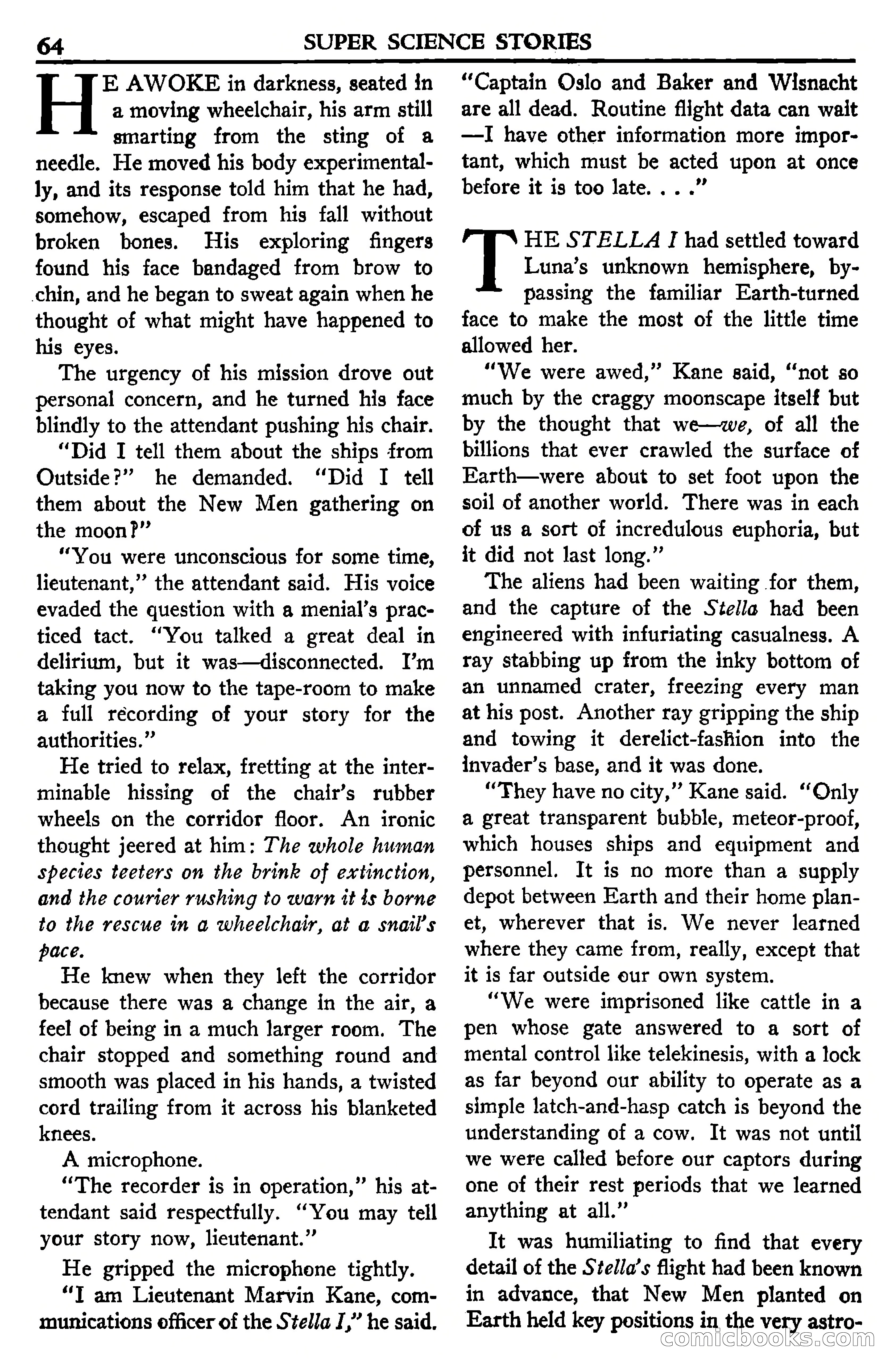 Super Science Stories, July 1950 — page 64 of 133