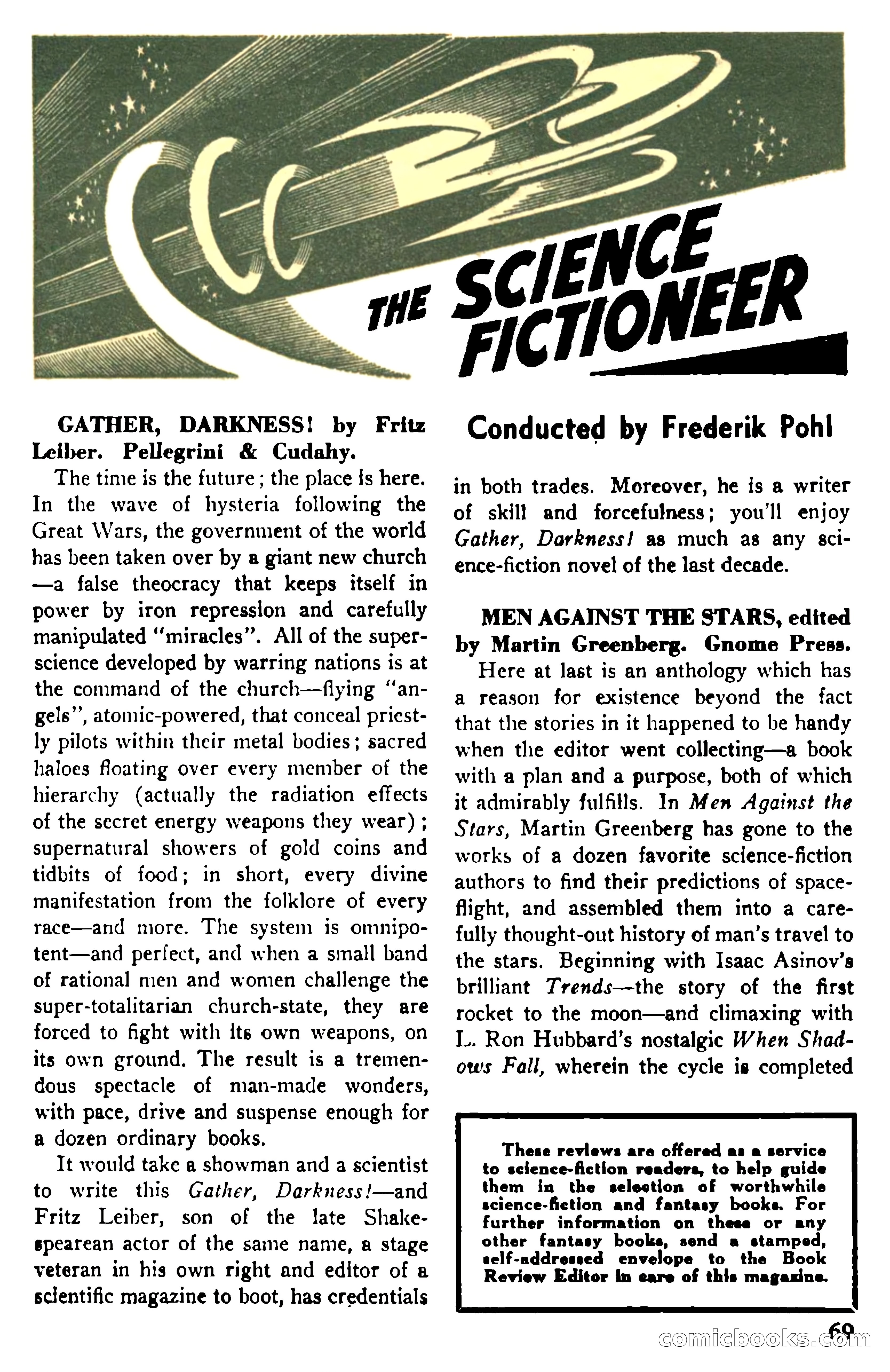 Super Science Stories, July 1950 — page 69 of 133