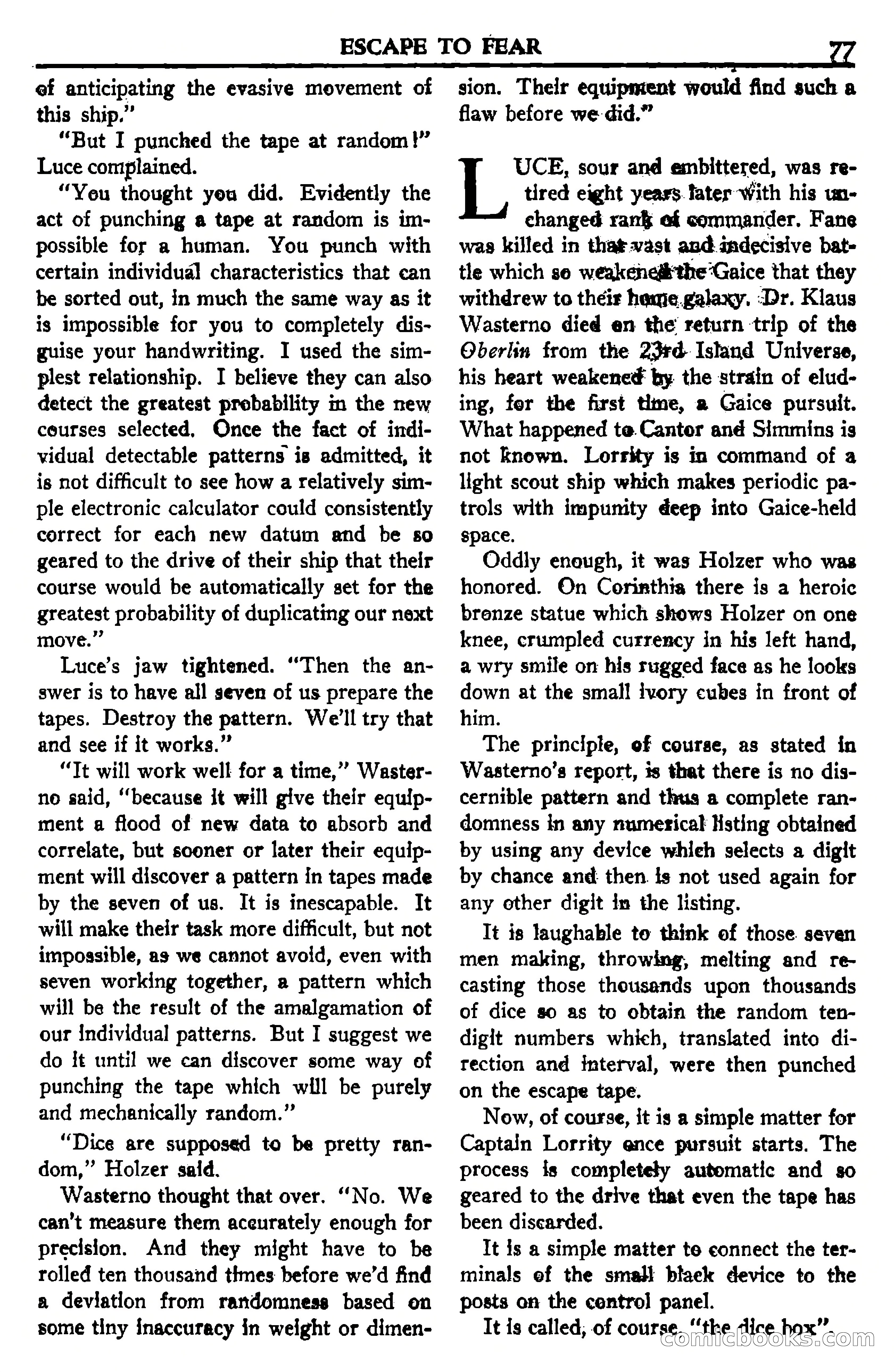 Super Science Stories, July 1950 — page 77 of 133