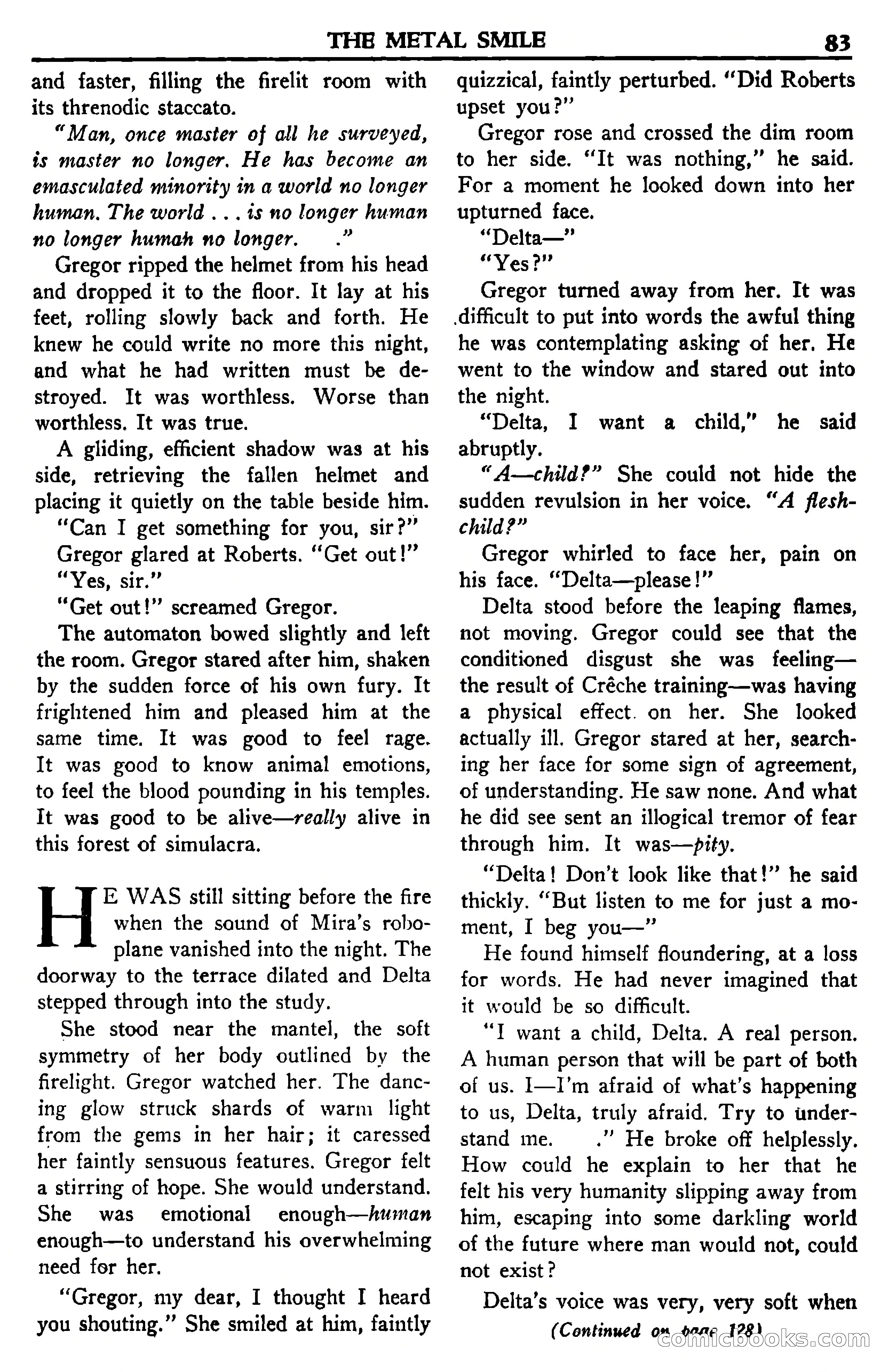 Super Science Stories, July 1950 — page 83 of 133