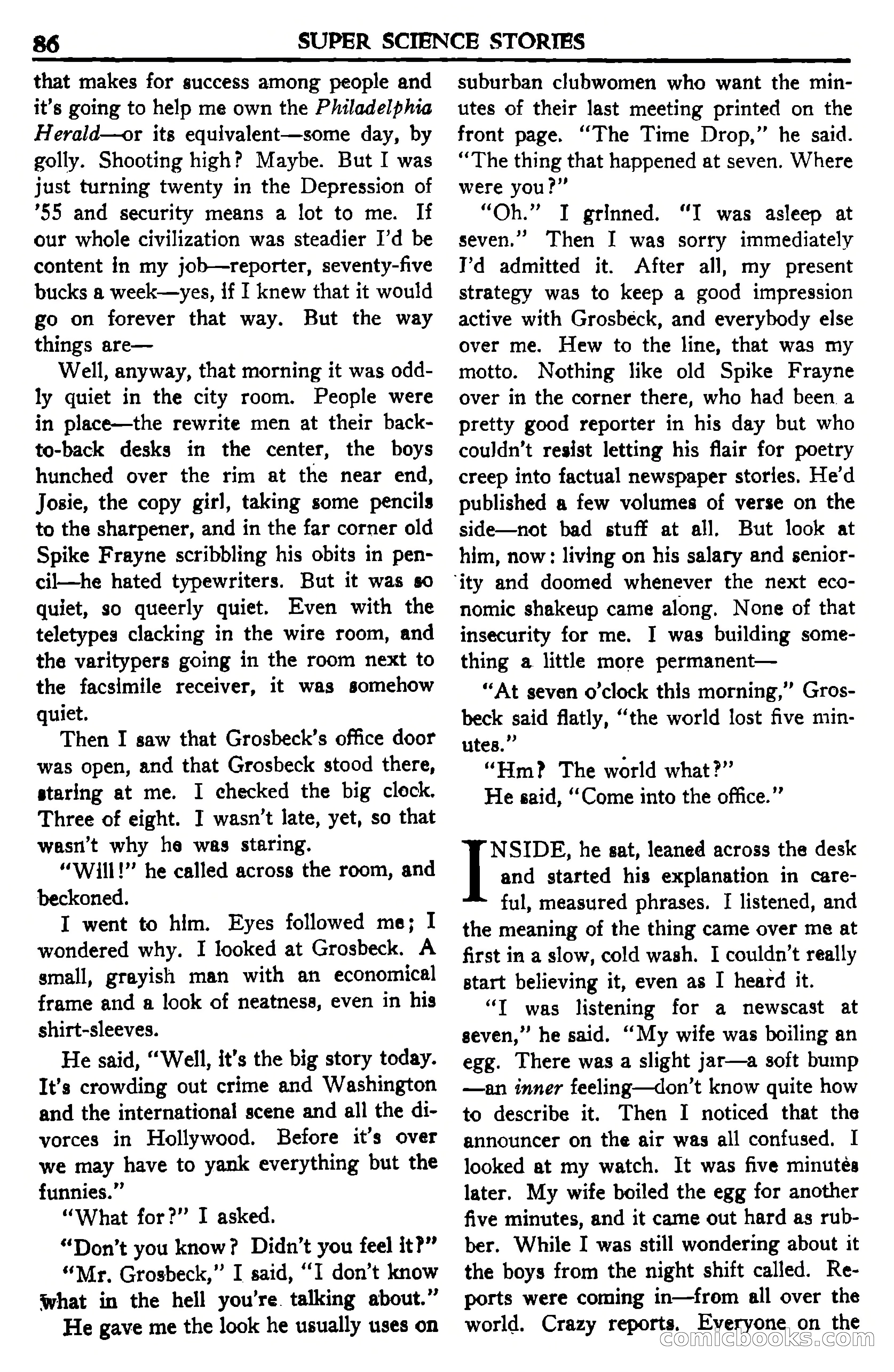 Super Science Stories, July 1950 — page 86 of 133