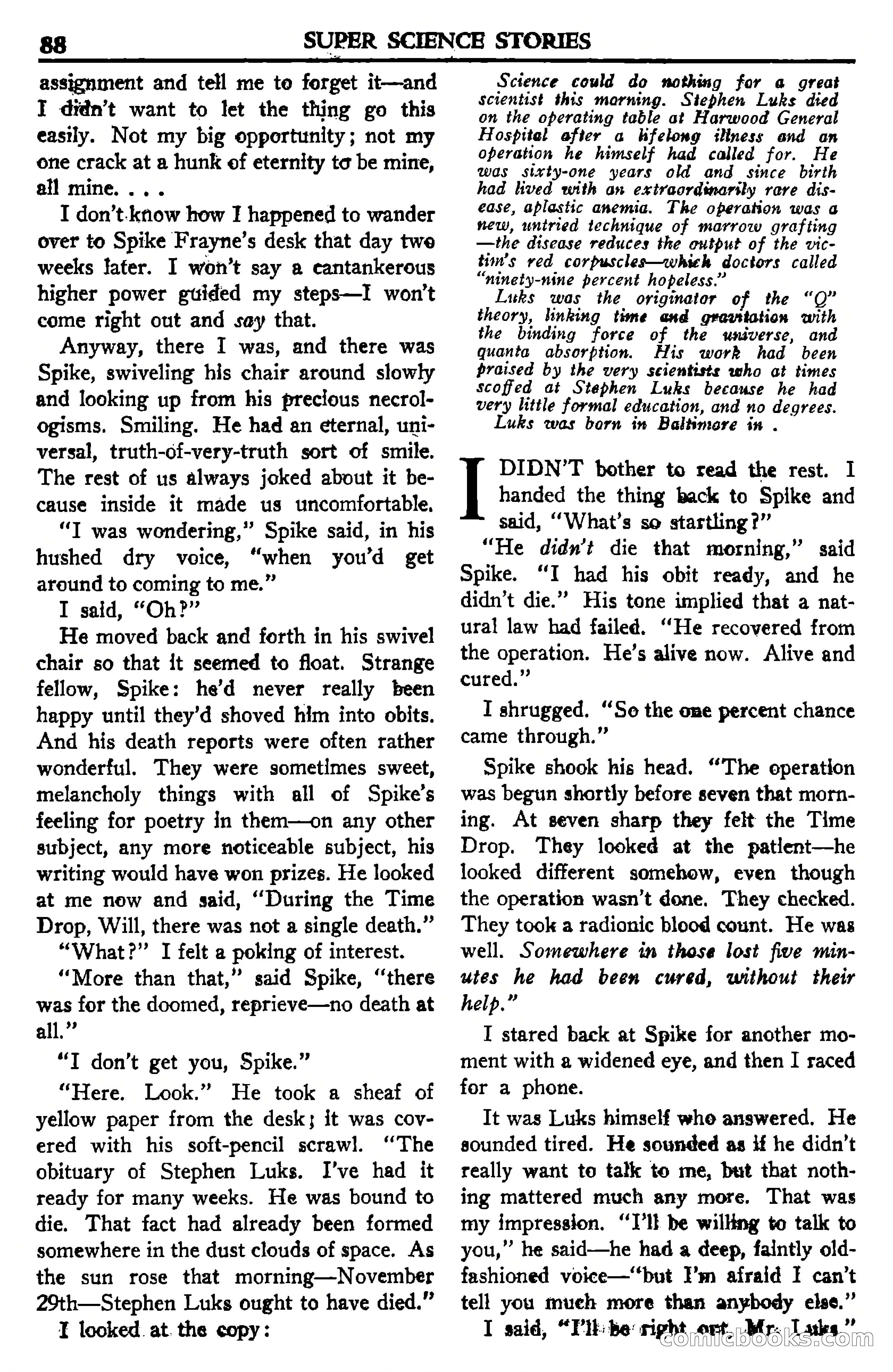Super Science Stories, July 1950 — page 88 of 133