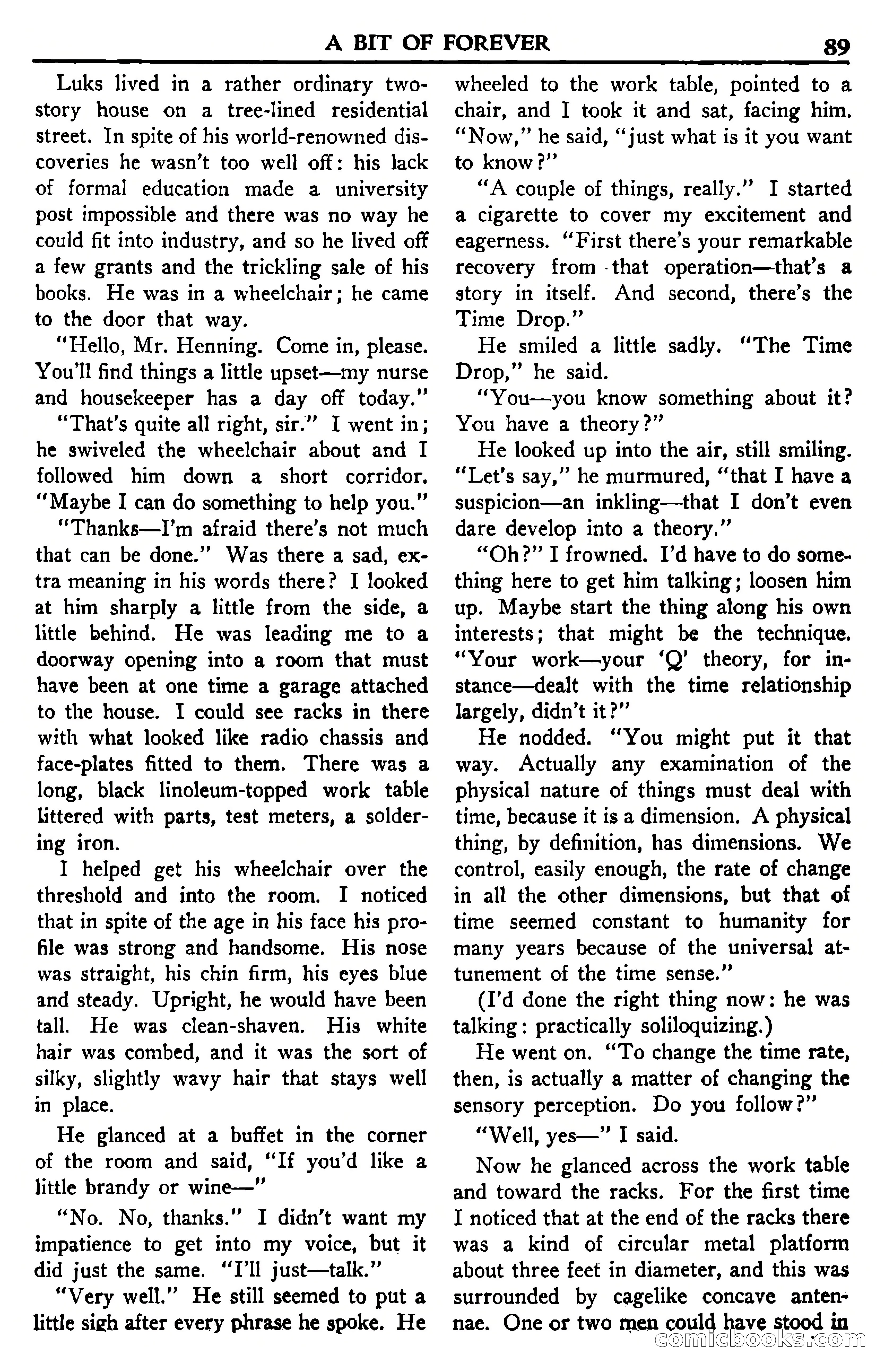 Super Science Stories, July 1950 — page 89 of 133
