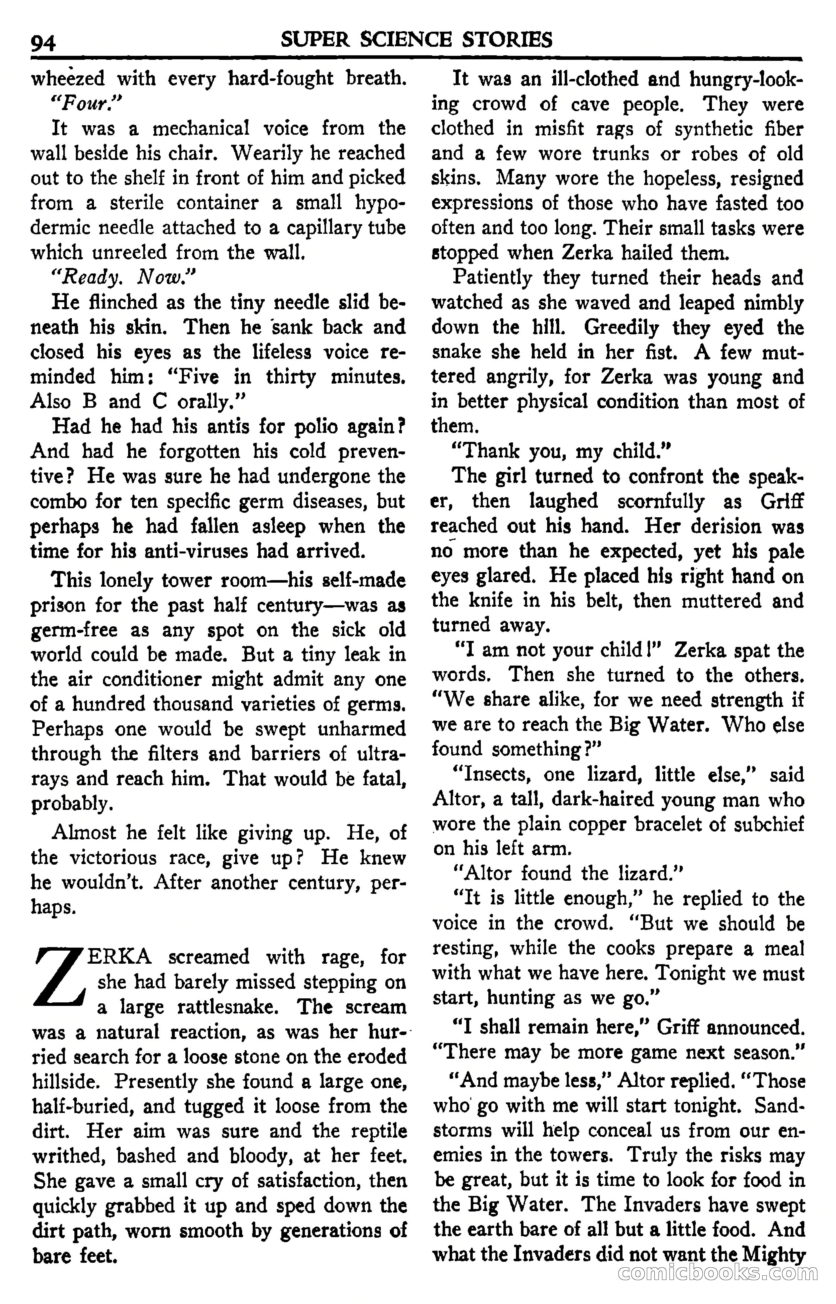 Super Science Stories, July 1950 — page 94 of 133