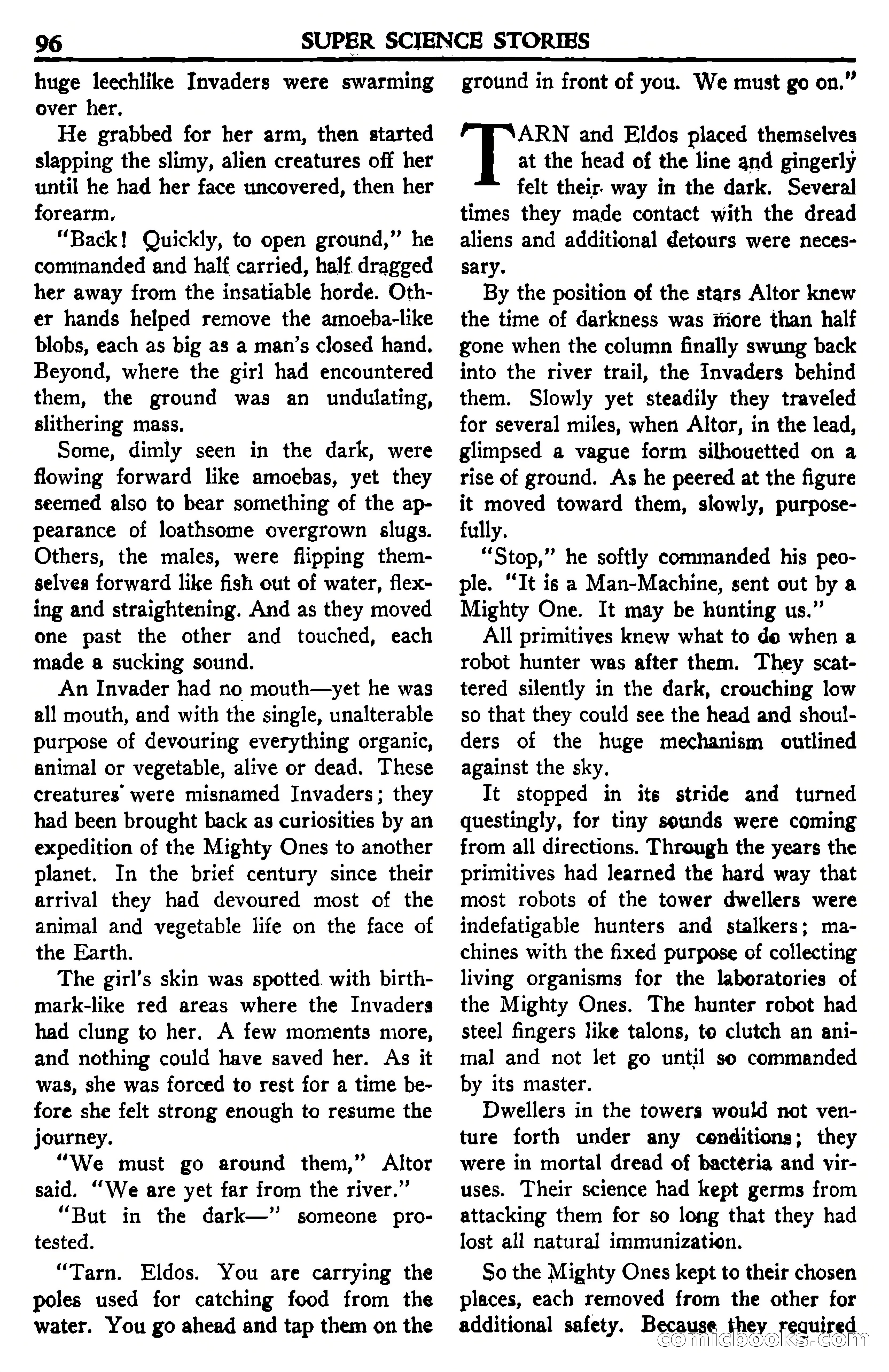 Super Science Stories, July 1950 — page 96 of 133