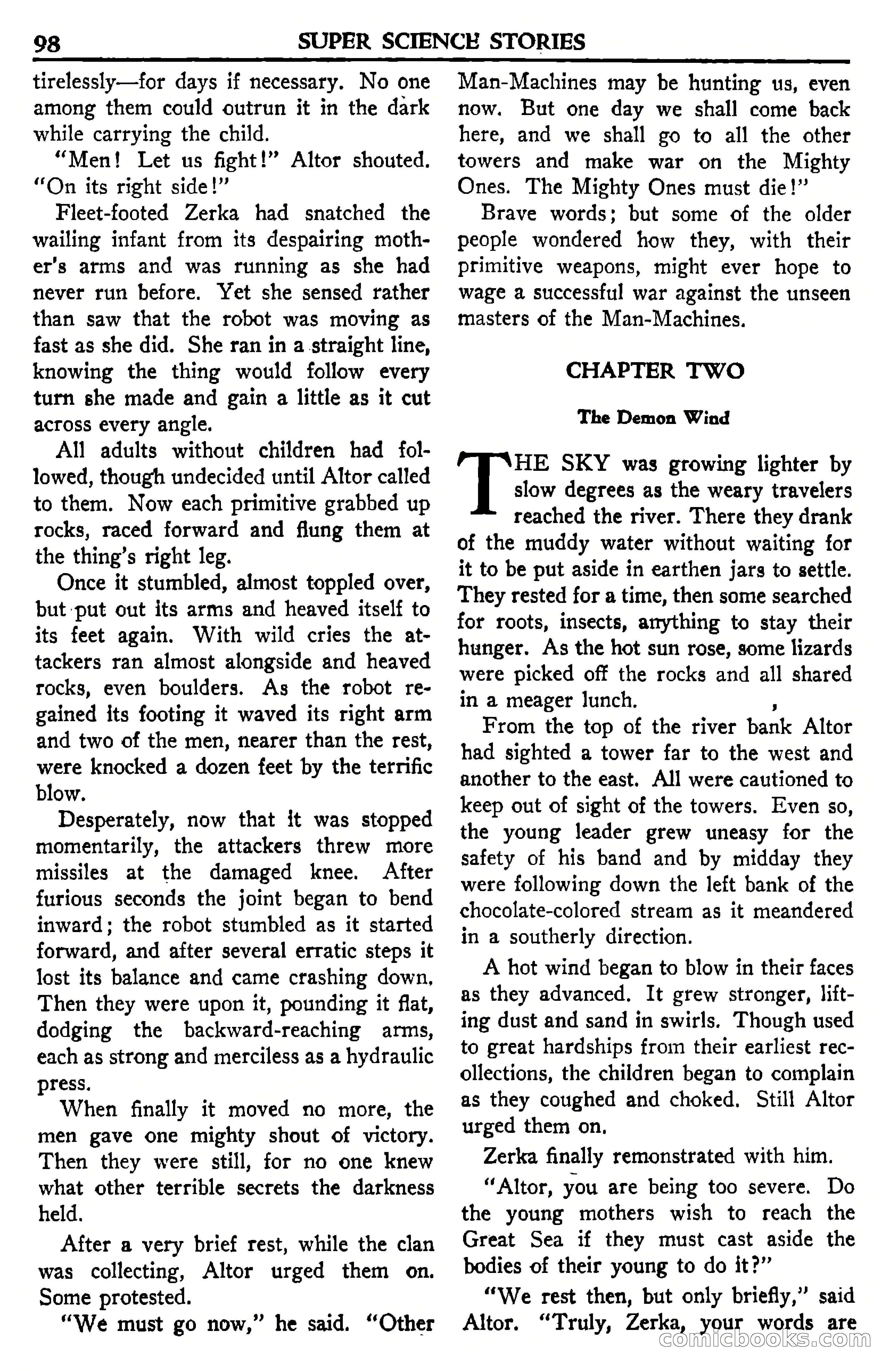 Super Science Stories, July 1950 — page 98 of 133