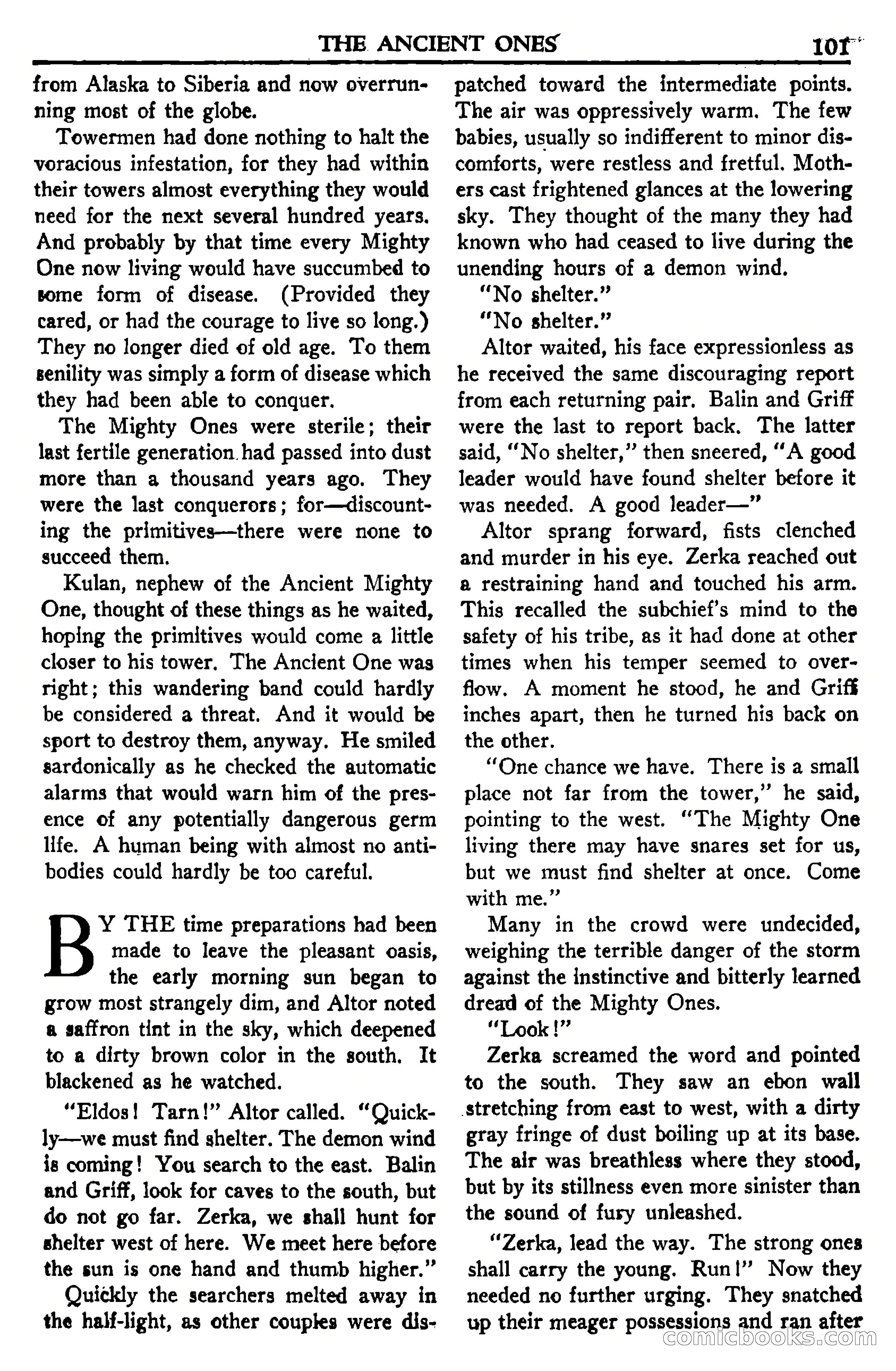 Super Science Stories, July 1950 — page 101 of 133