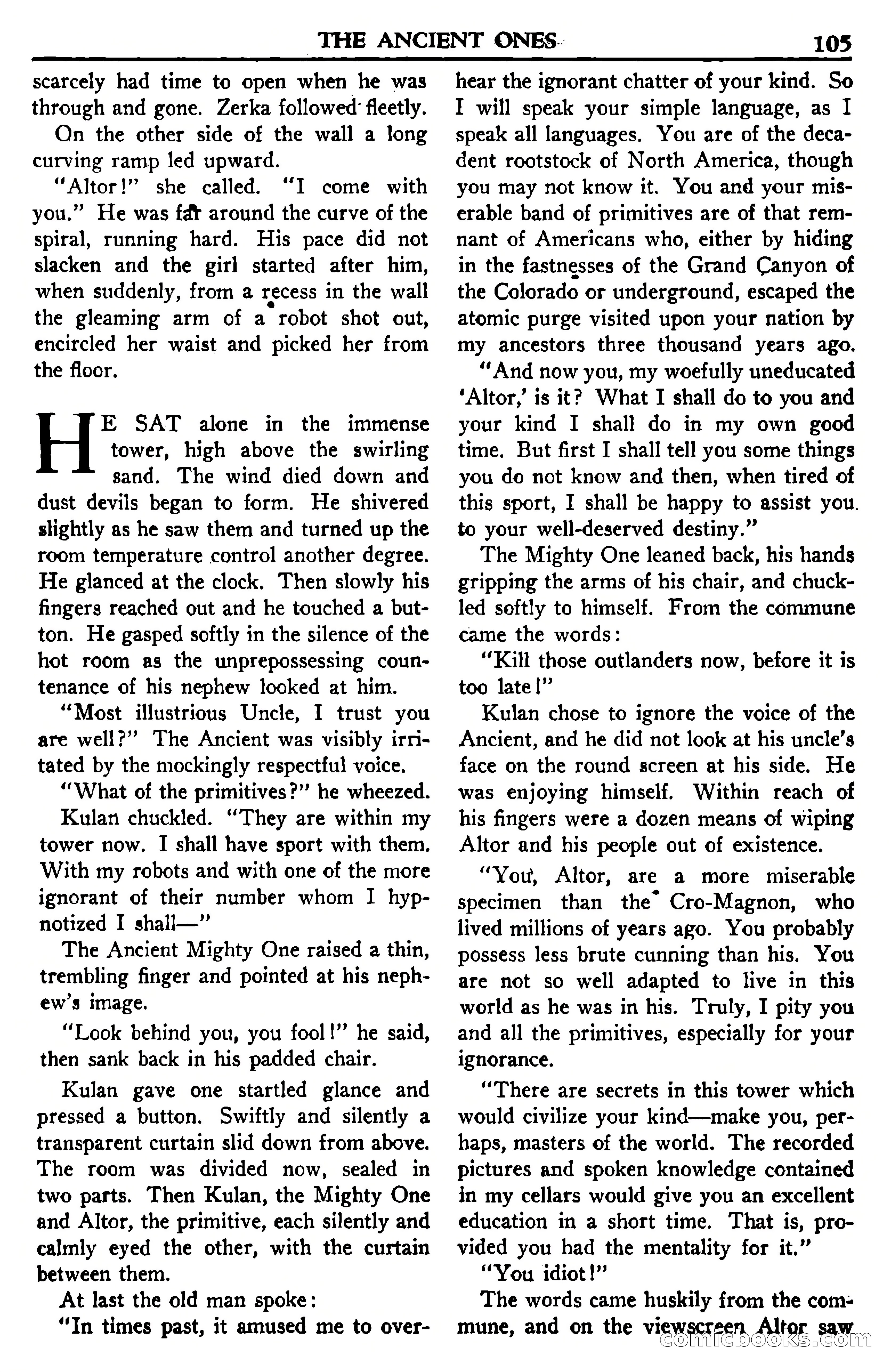 Super Science Stories, July 1950 — page 105 of 133