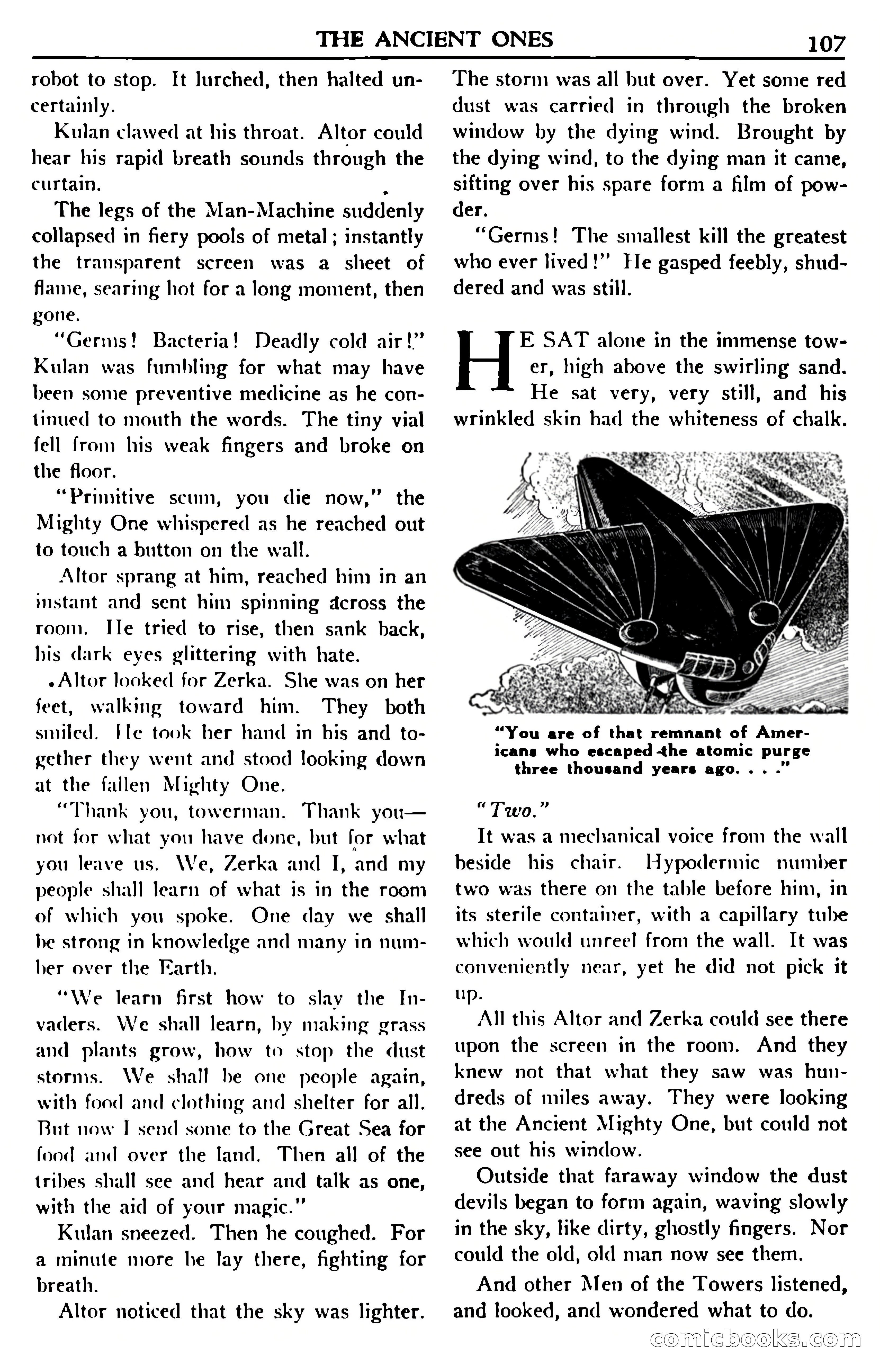 Super Science Stories, July 1950 — page 107 of 133