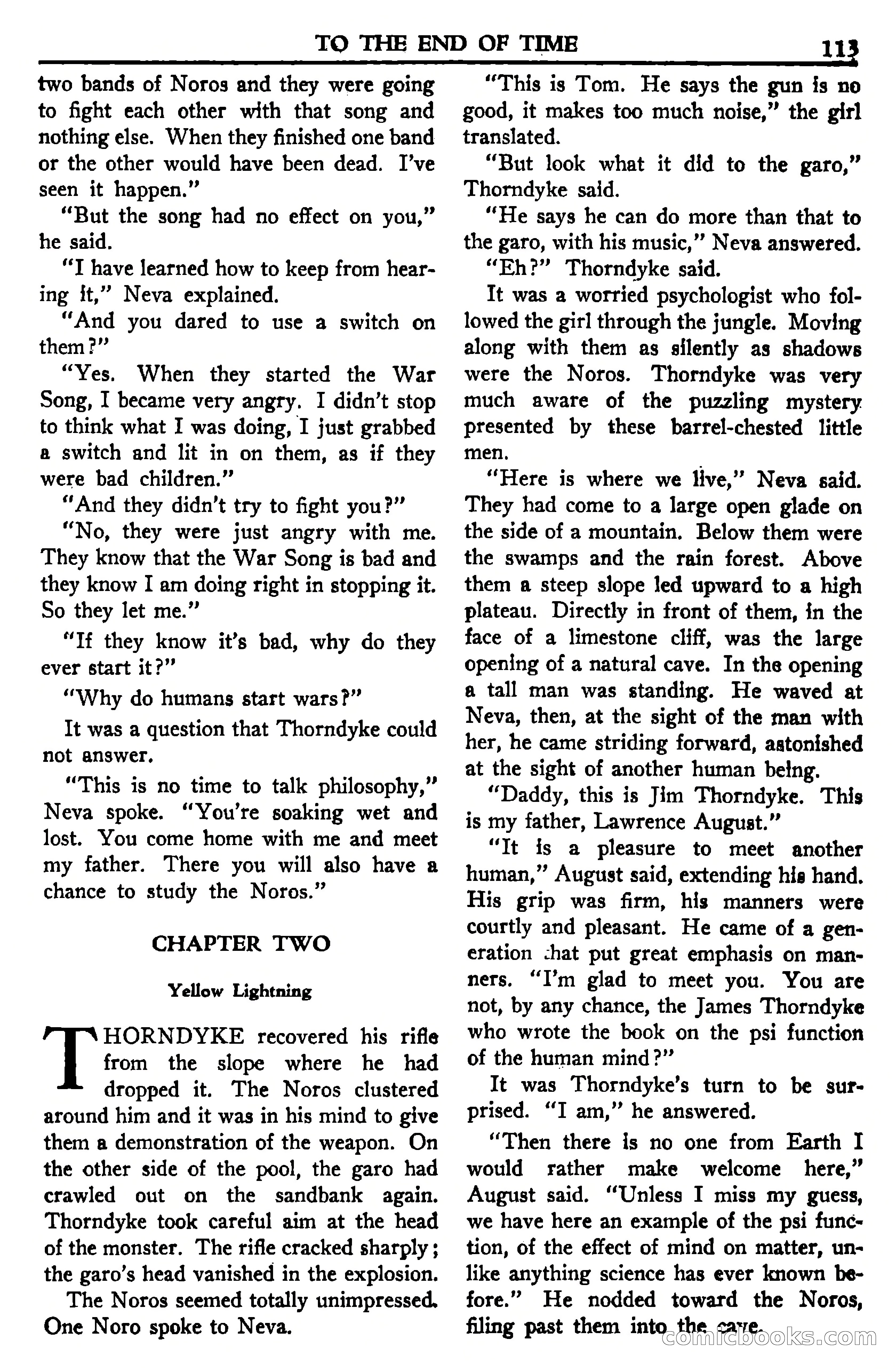 Super Science Stories, July 1950 — page 113 of 133