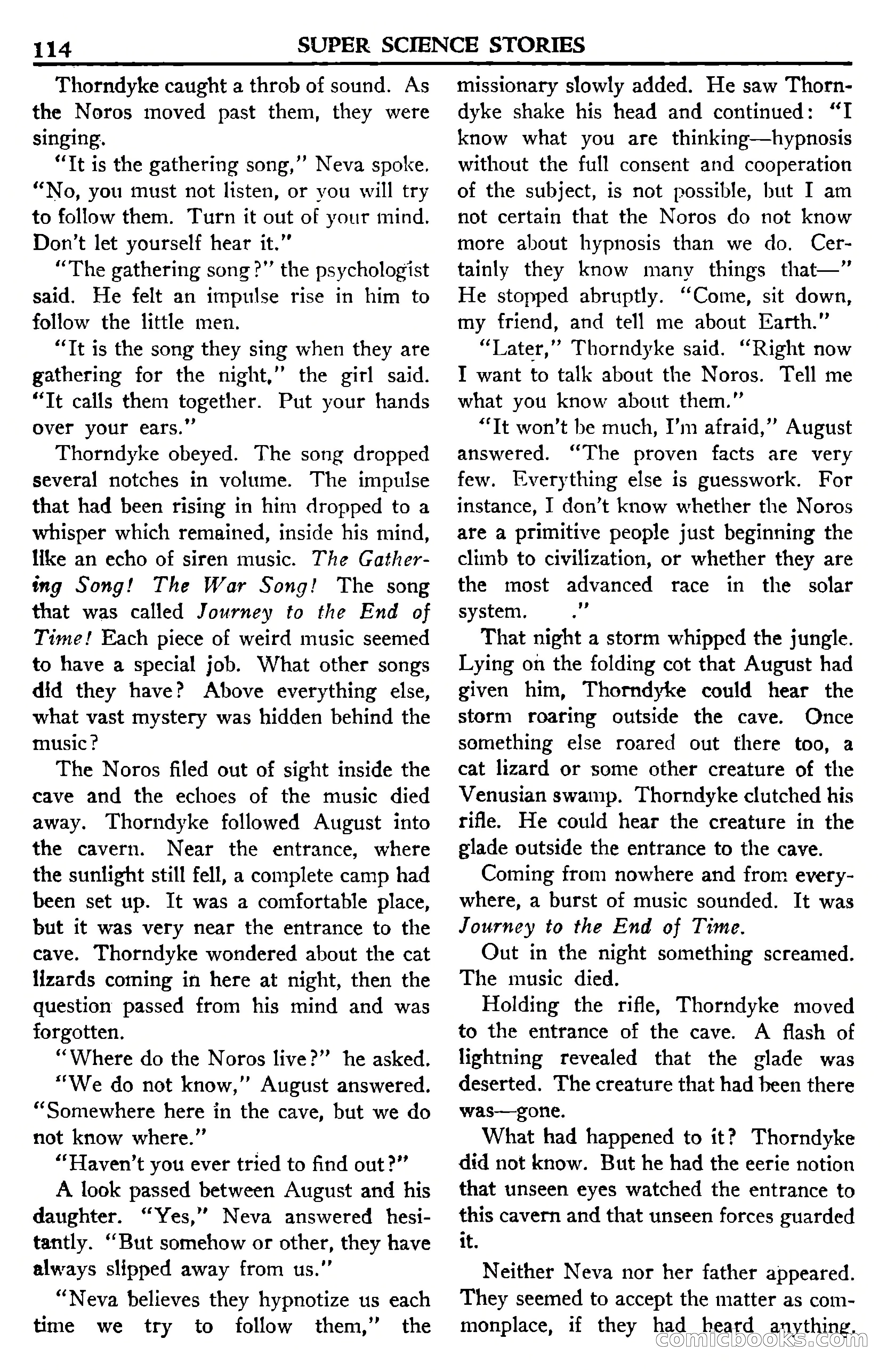 Super Science Stories, July 1950 — page 114 of 133
