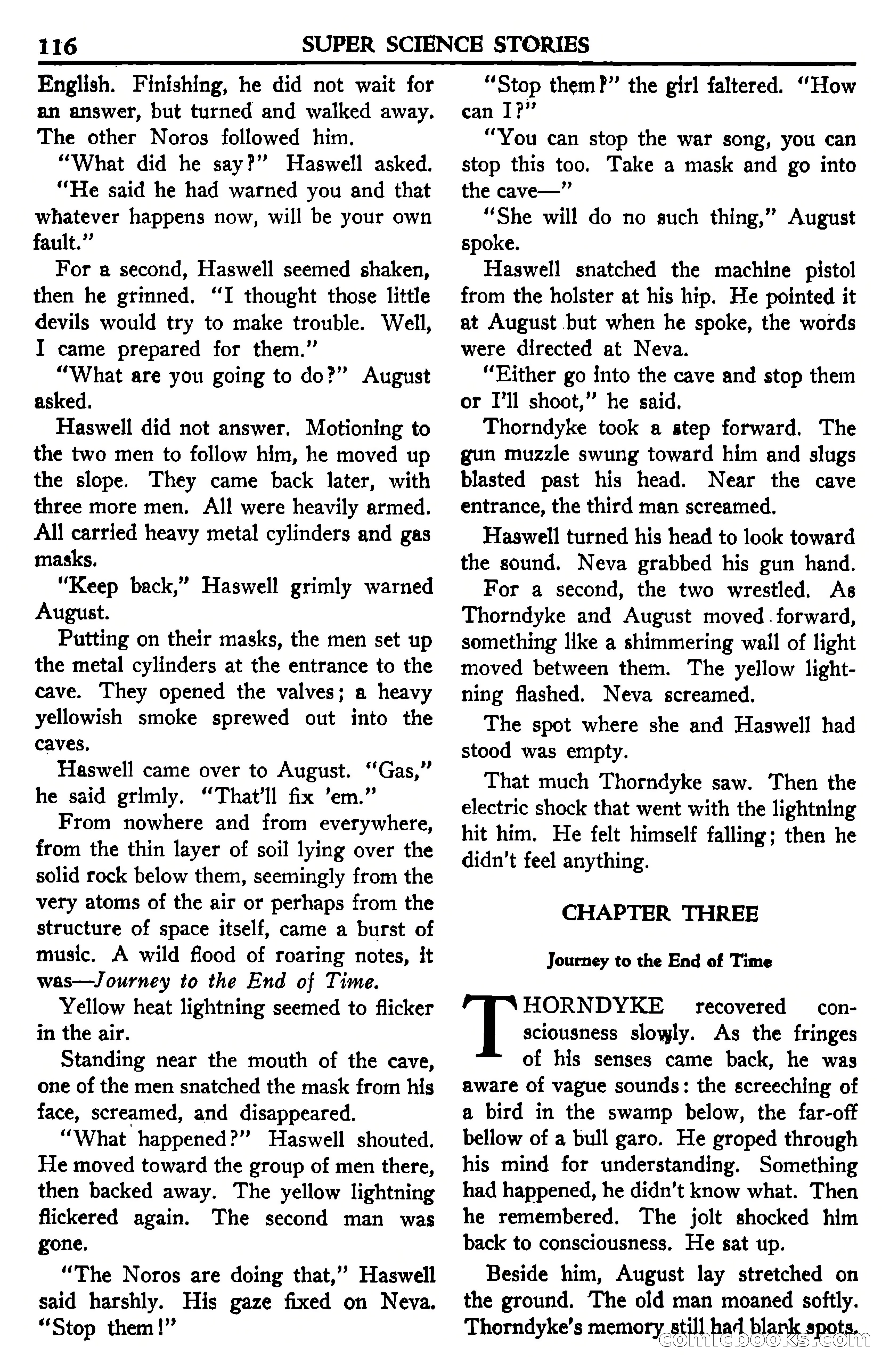 Super Science Stories, July 1950 — page 116 of 133