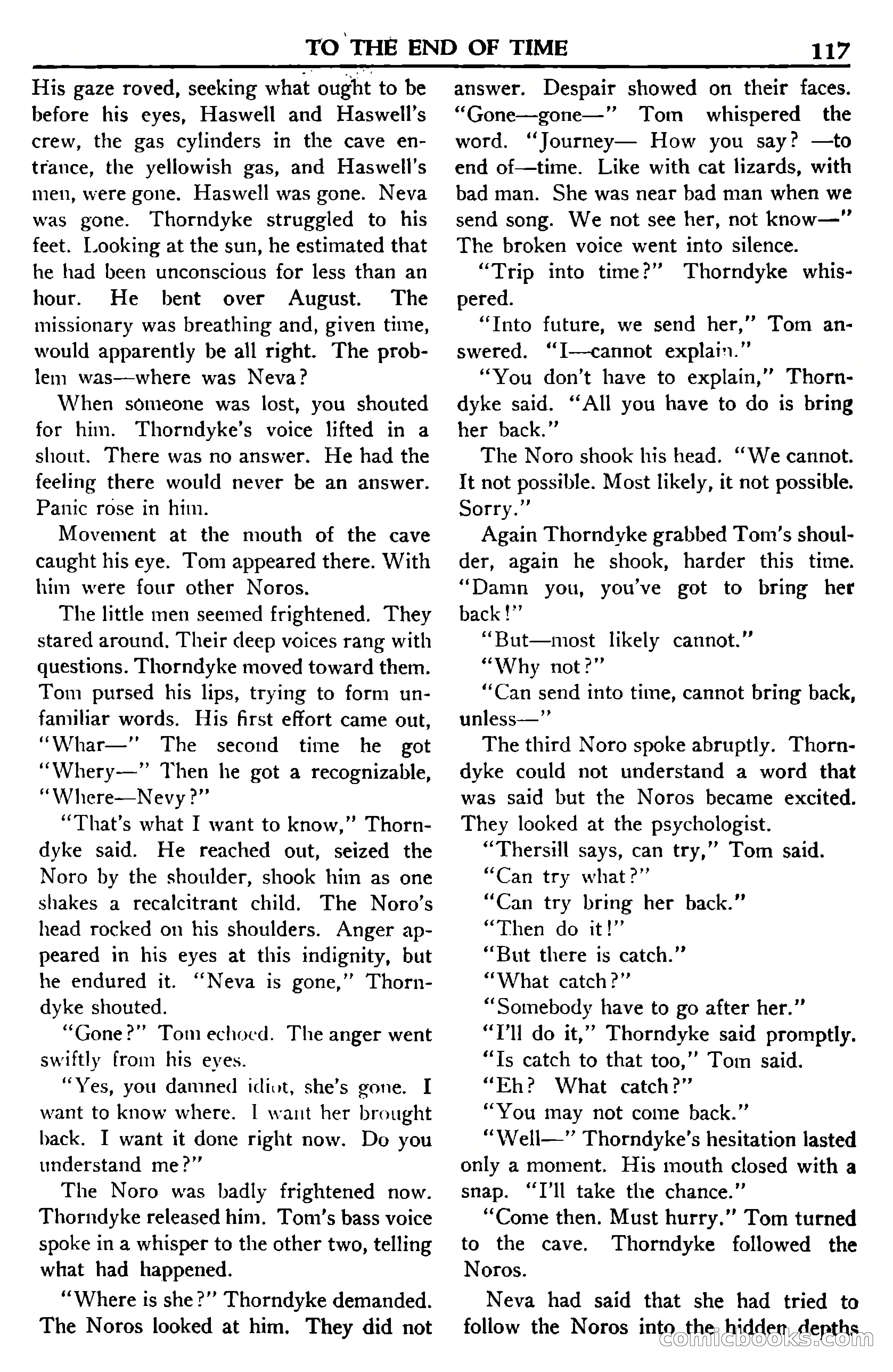 Super Science Stories, July 1950 — page 117 of 133