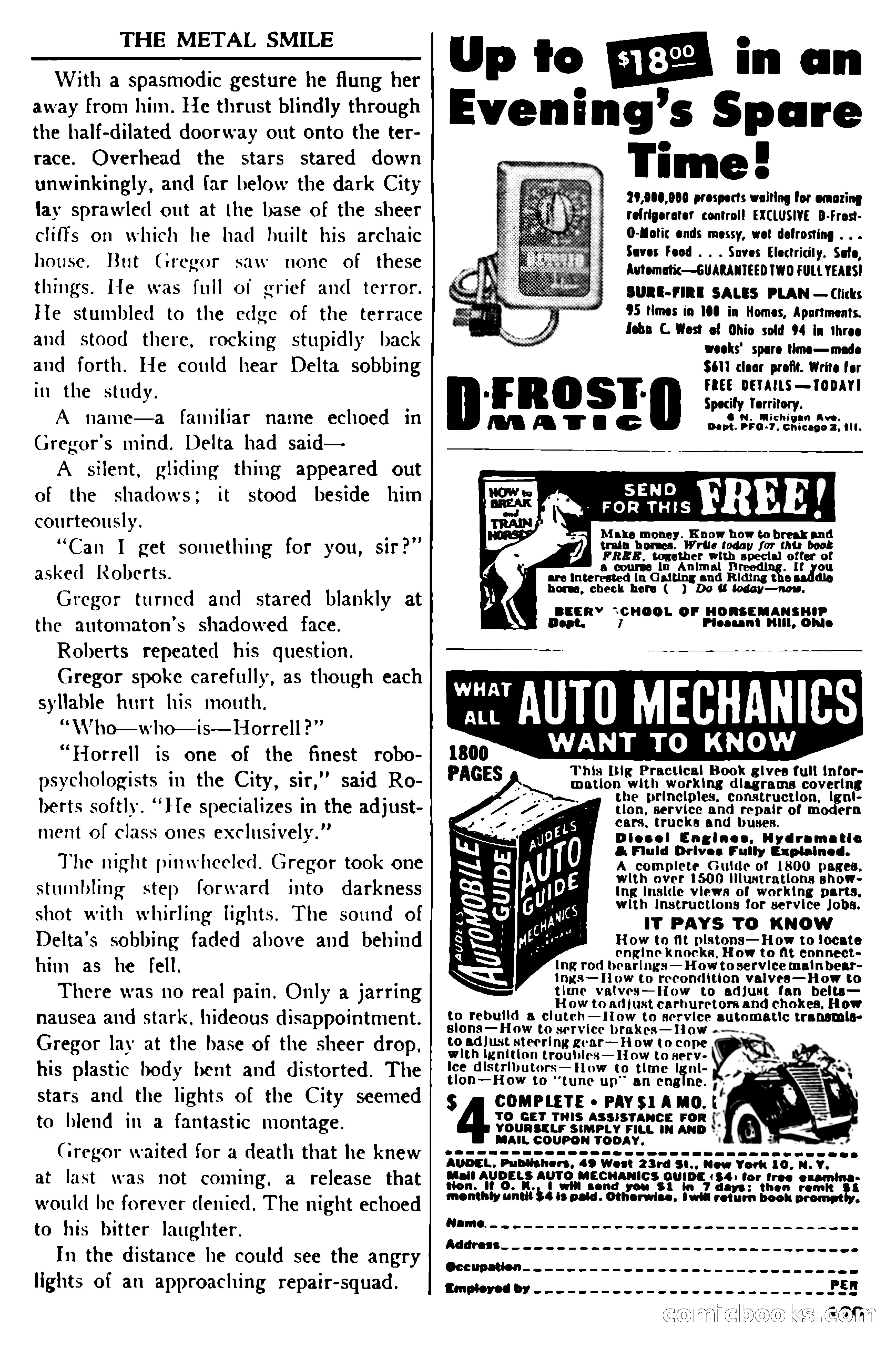 Super Science Stories, July 1950 — page 129 of 133