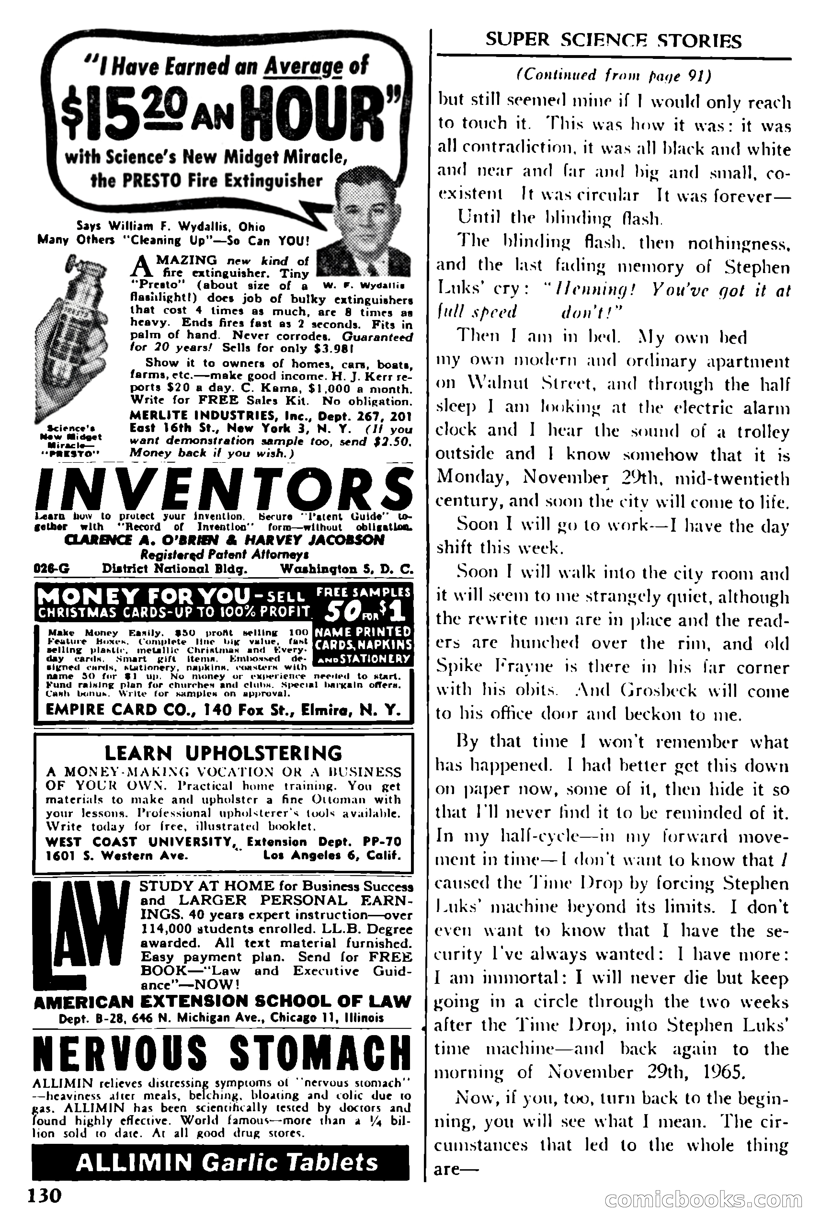 Super Science Stories, July 1950 — page 130 of 133