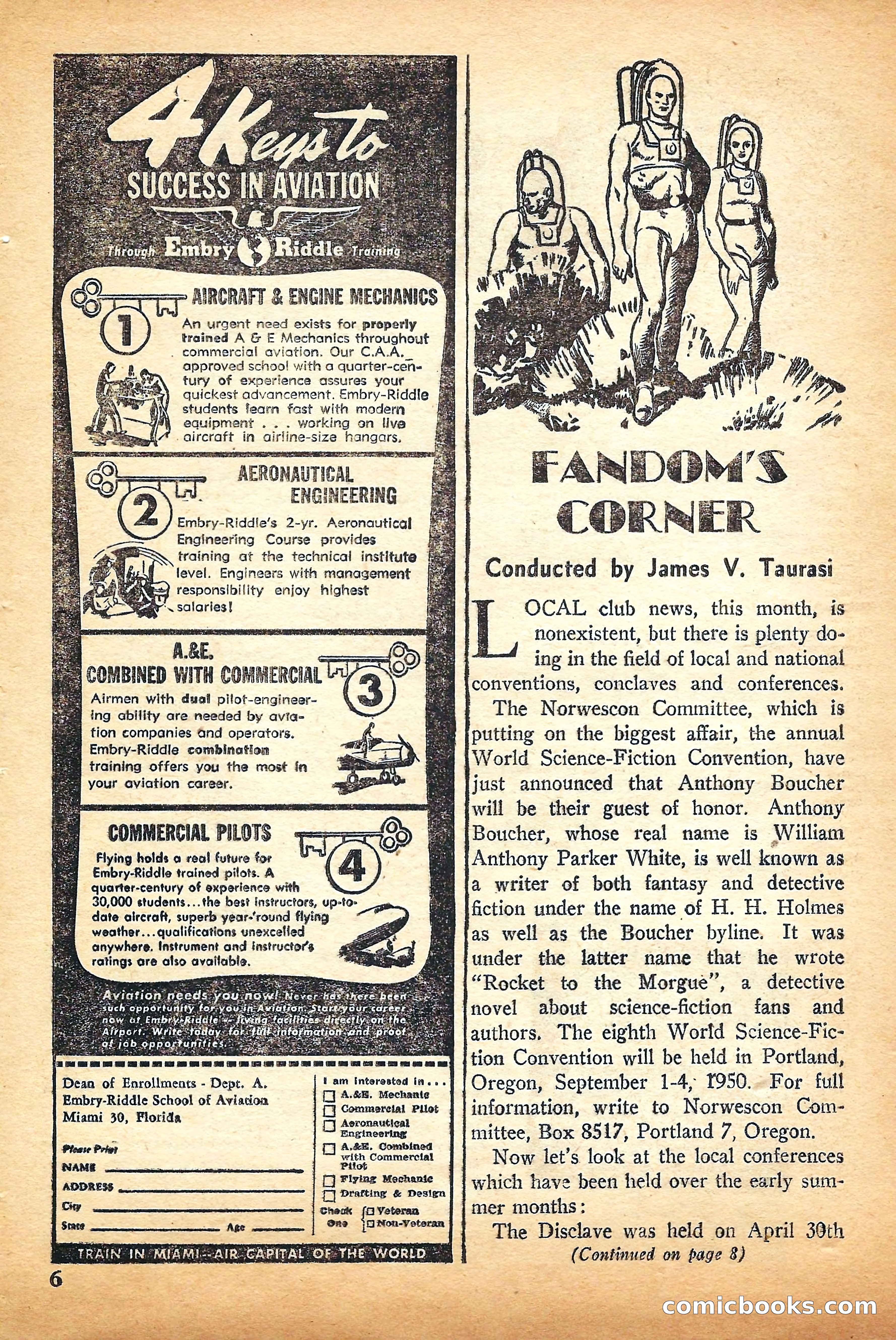 Super Science Stories, September 1950 — page 6 of 132
