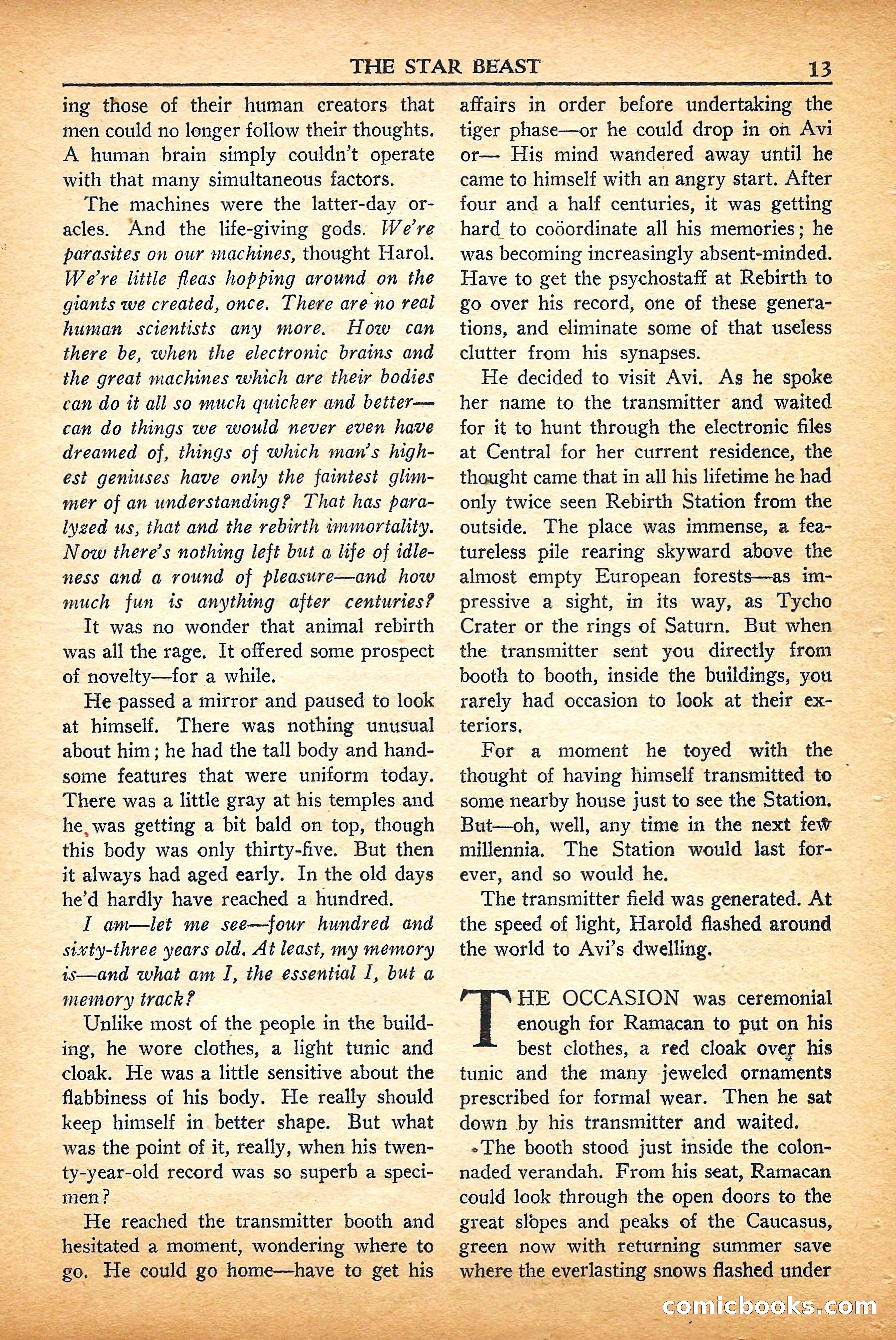 Super Science Stories, September 1950 — page 13 of 132