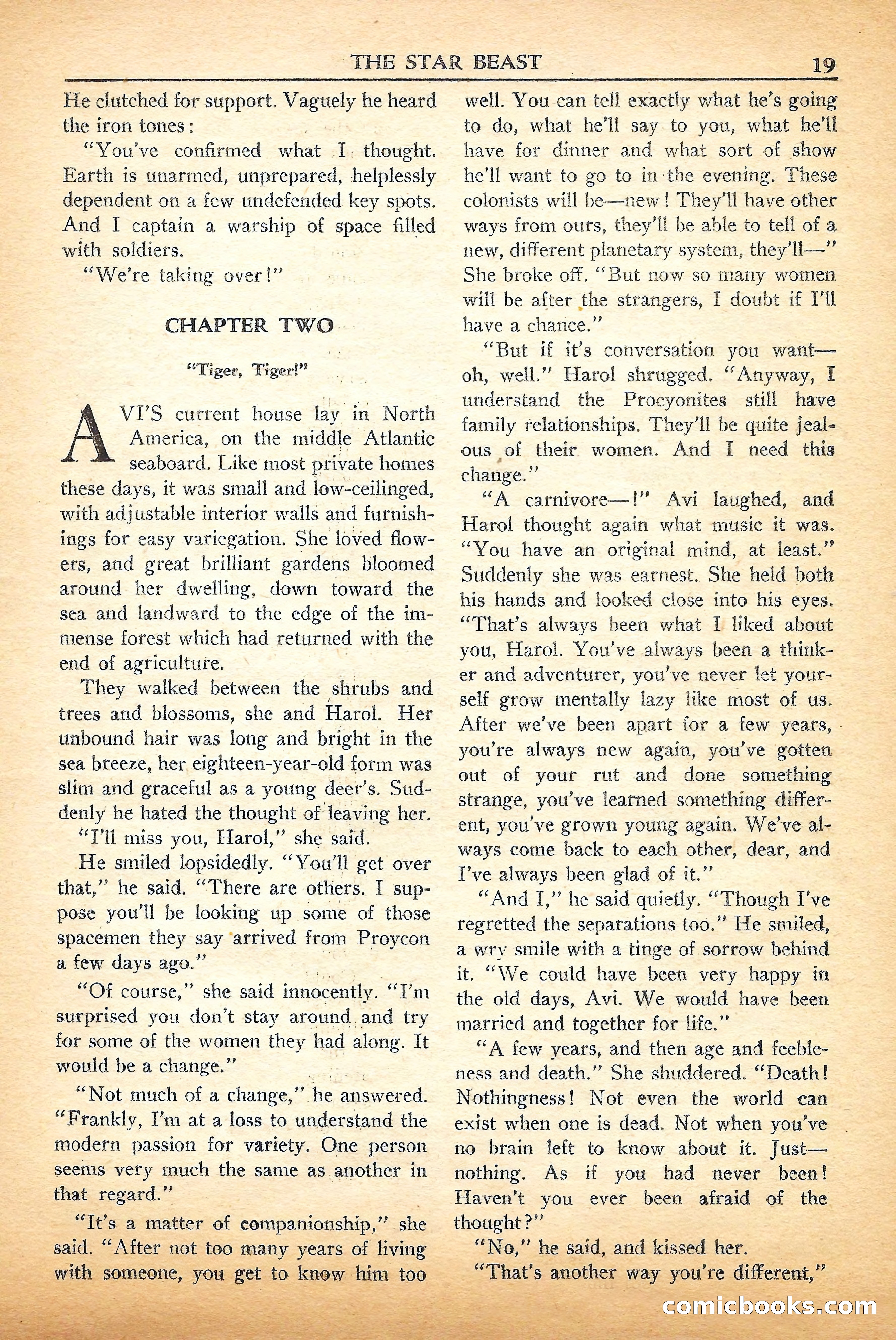 Super Science Stories, September 1950 — page 19 of 132