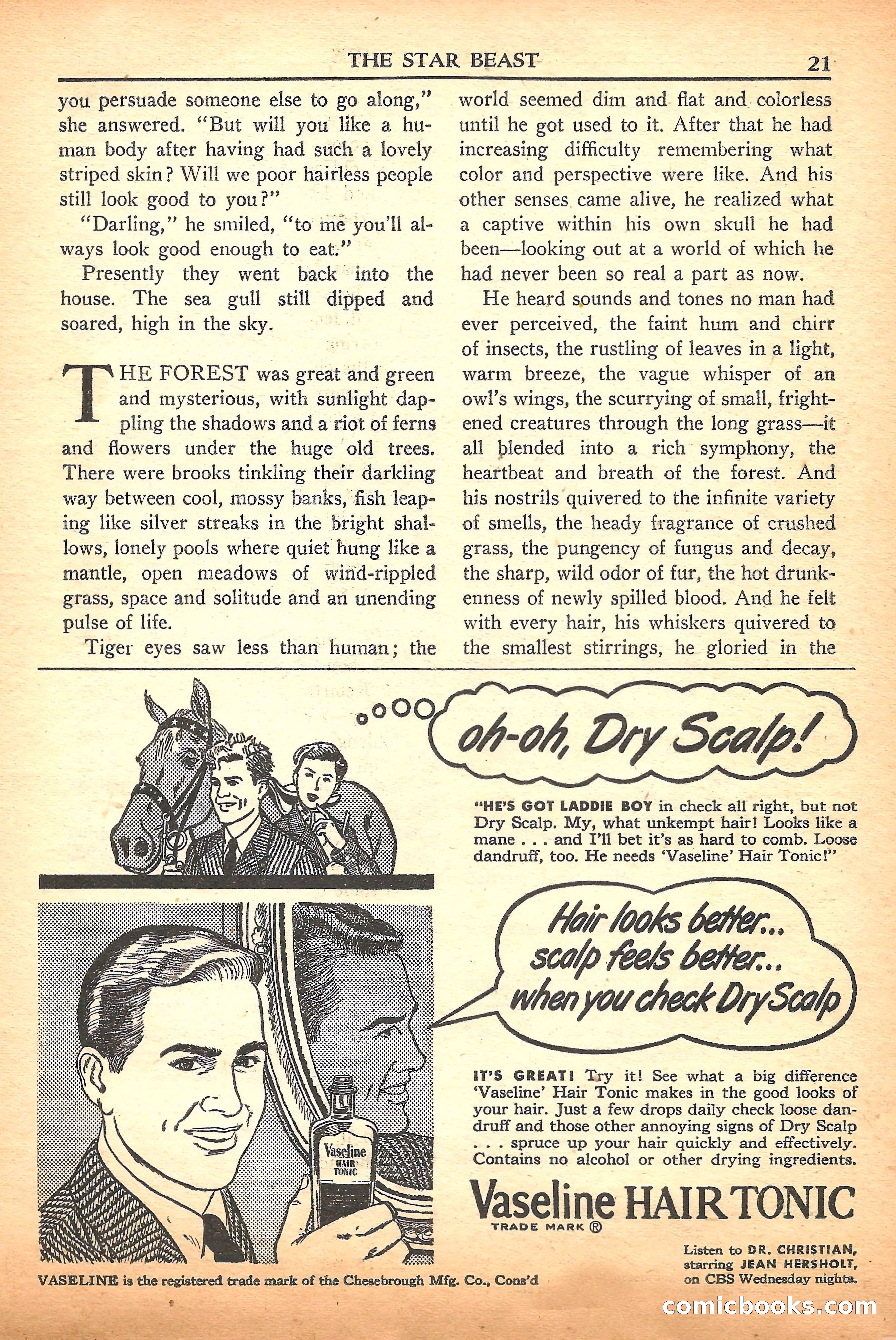 Super Science Stories, September 1950 — page 21 of 132