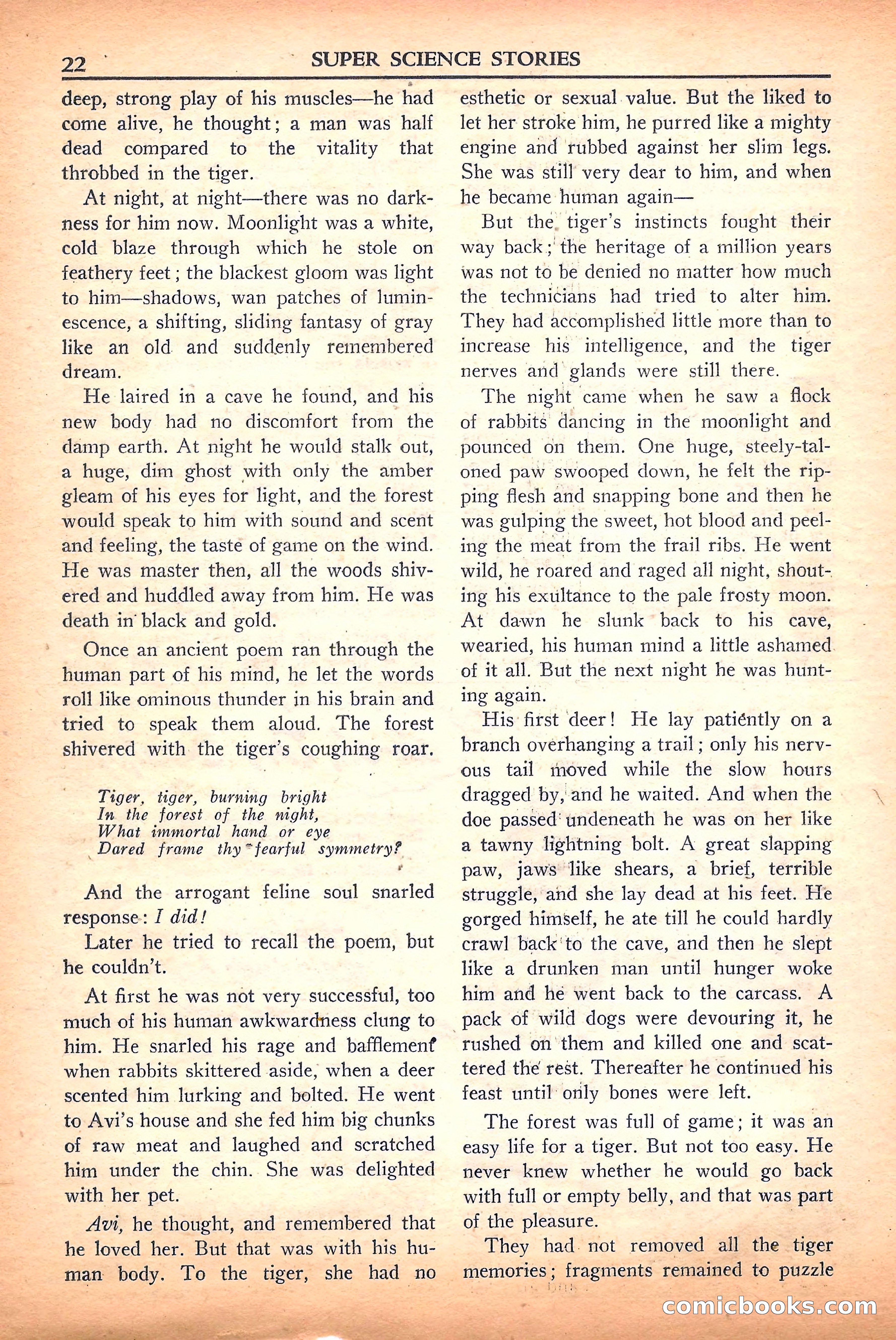Super Science Stories, September 1950 — page 22 of 132