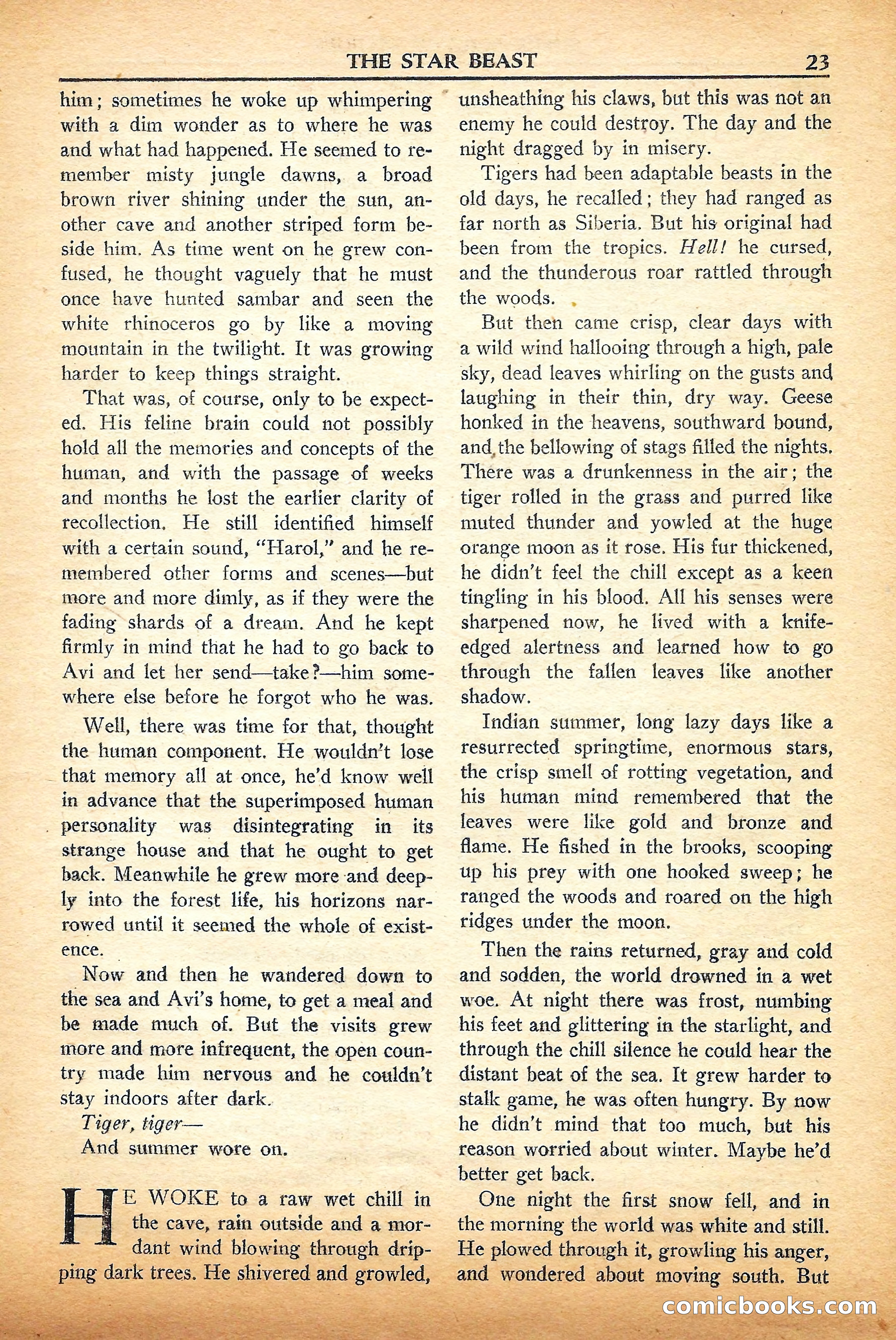 Super Science Stories, September 1950 — page 23 of 132